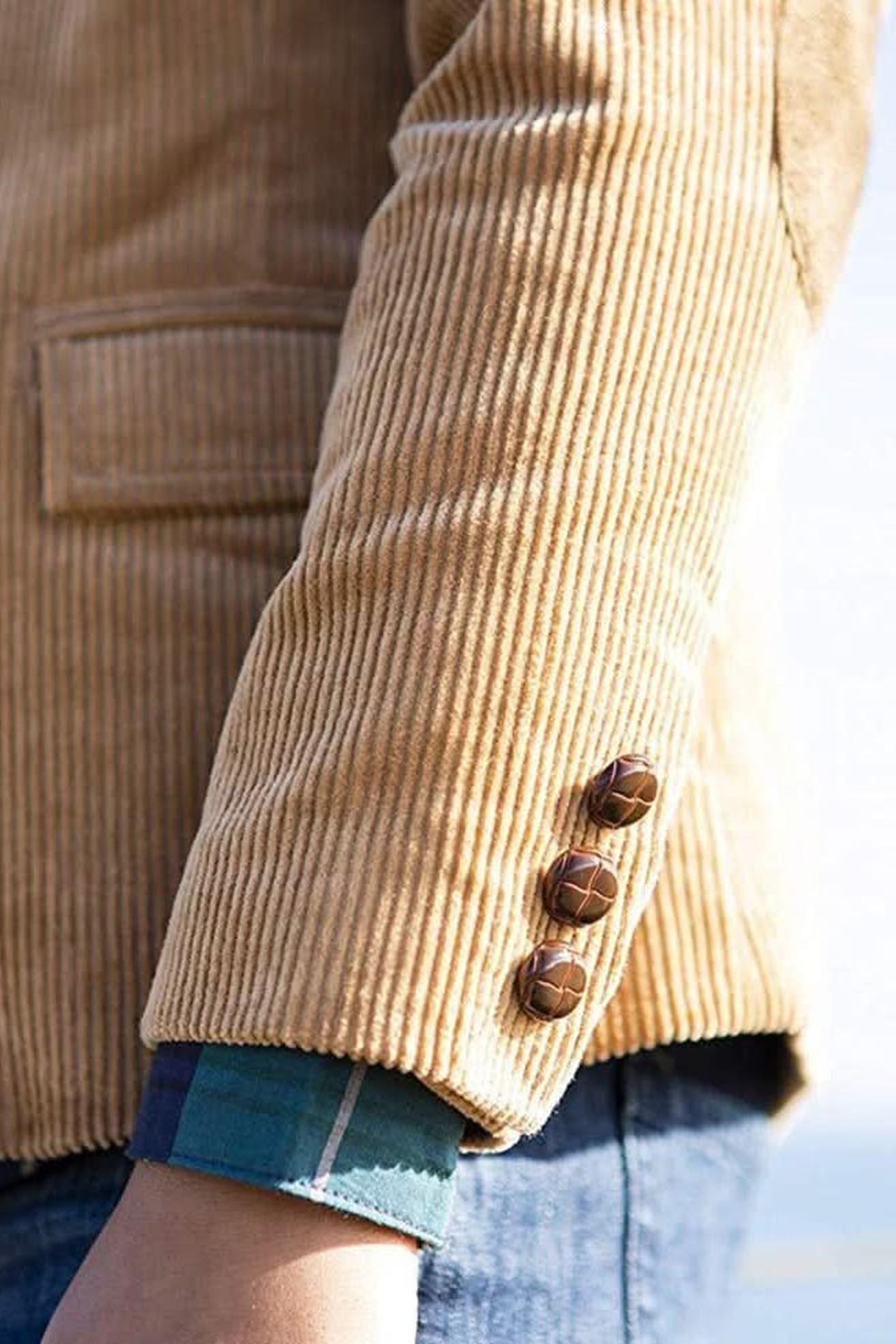 Organic Corduroy Blazer for Boys, Medium Brown, Sizes 2T-12