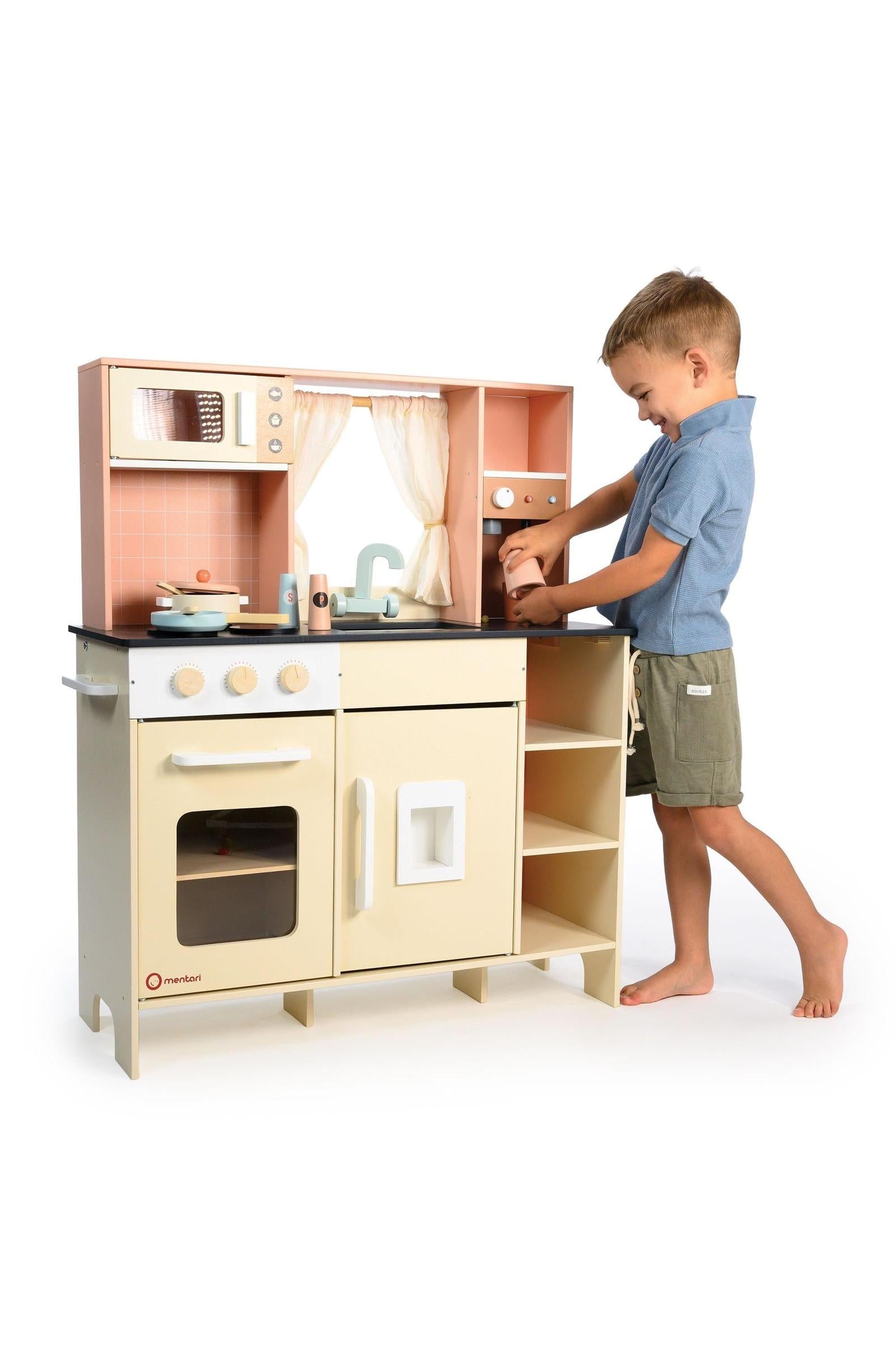 Cream Play Kitchen