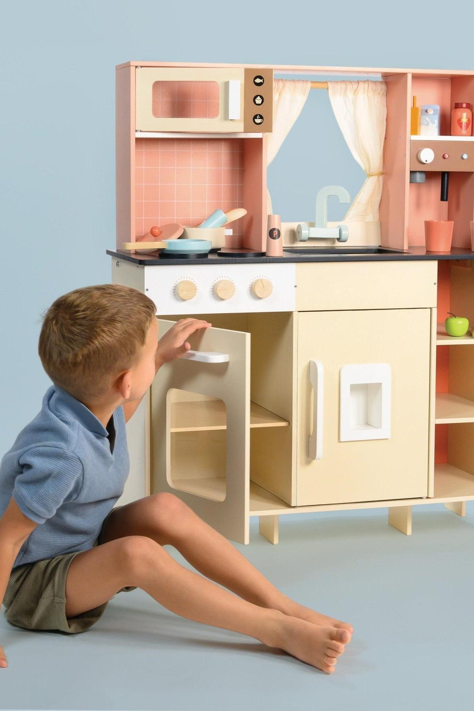 Cream Play Kitchen