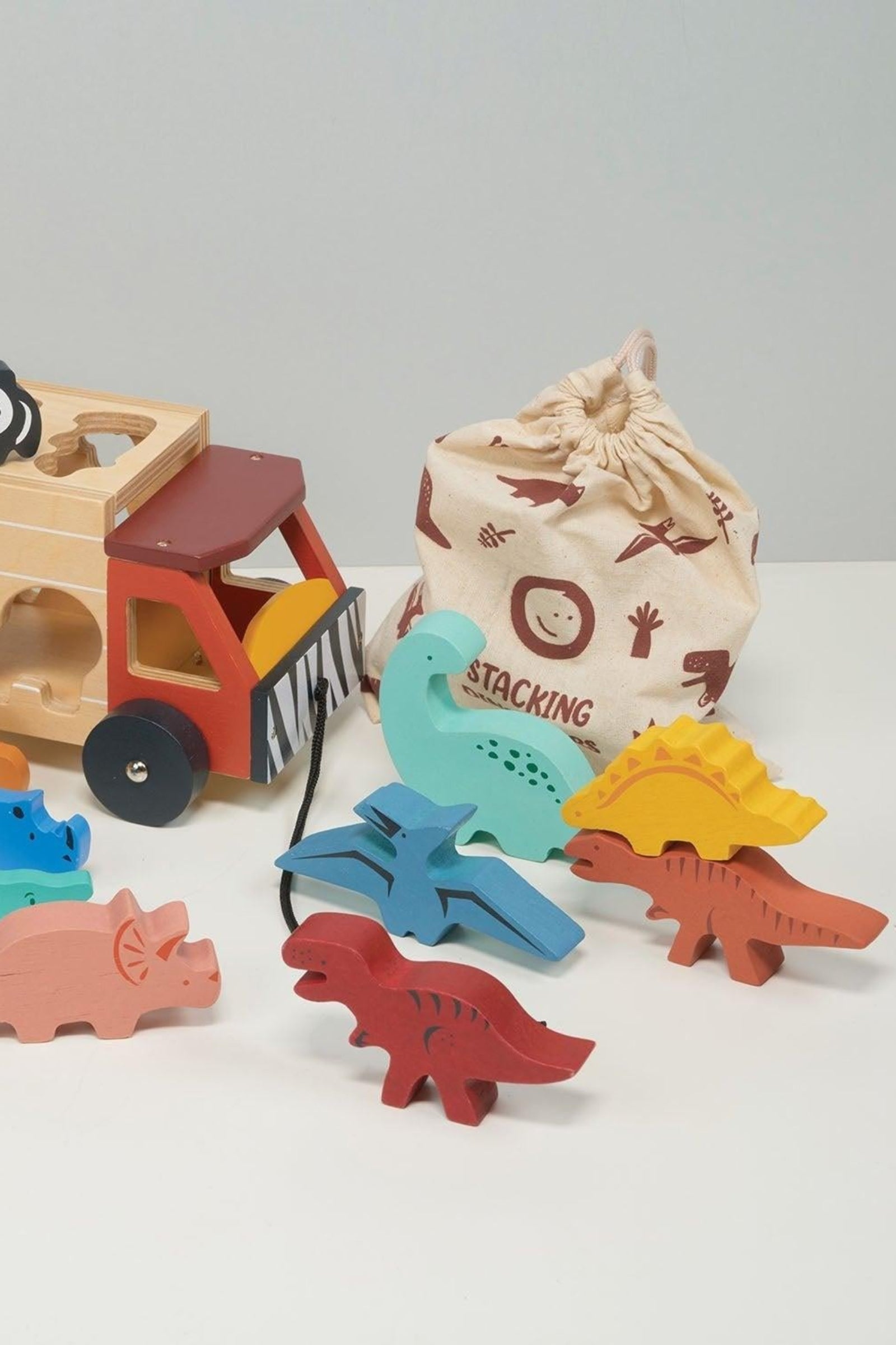 Explorer's Sorting and Stacking Bundle, Safari Truck, Stacking Dinosaurs