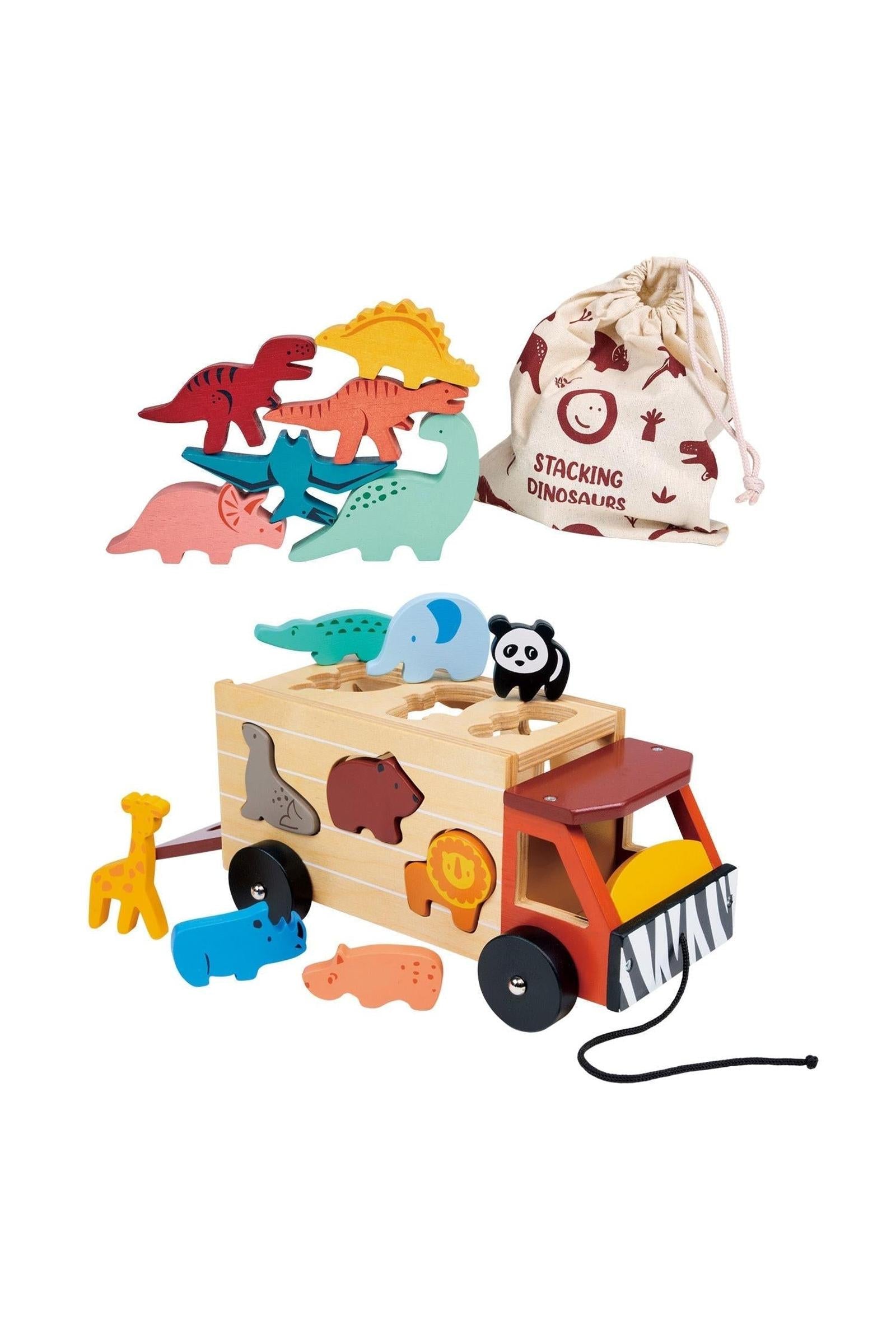 Explorer's Sorting and Stacking Bundle, Safari Truck, Stacking Dinosaurs