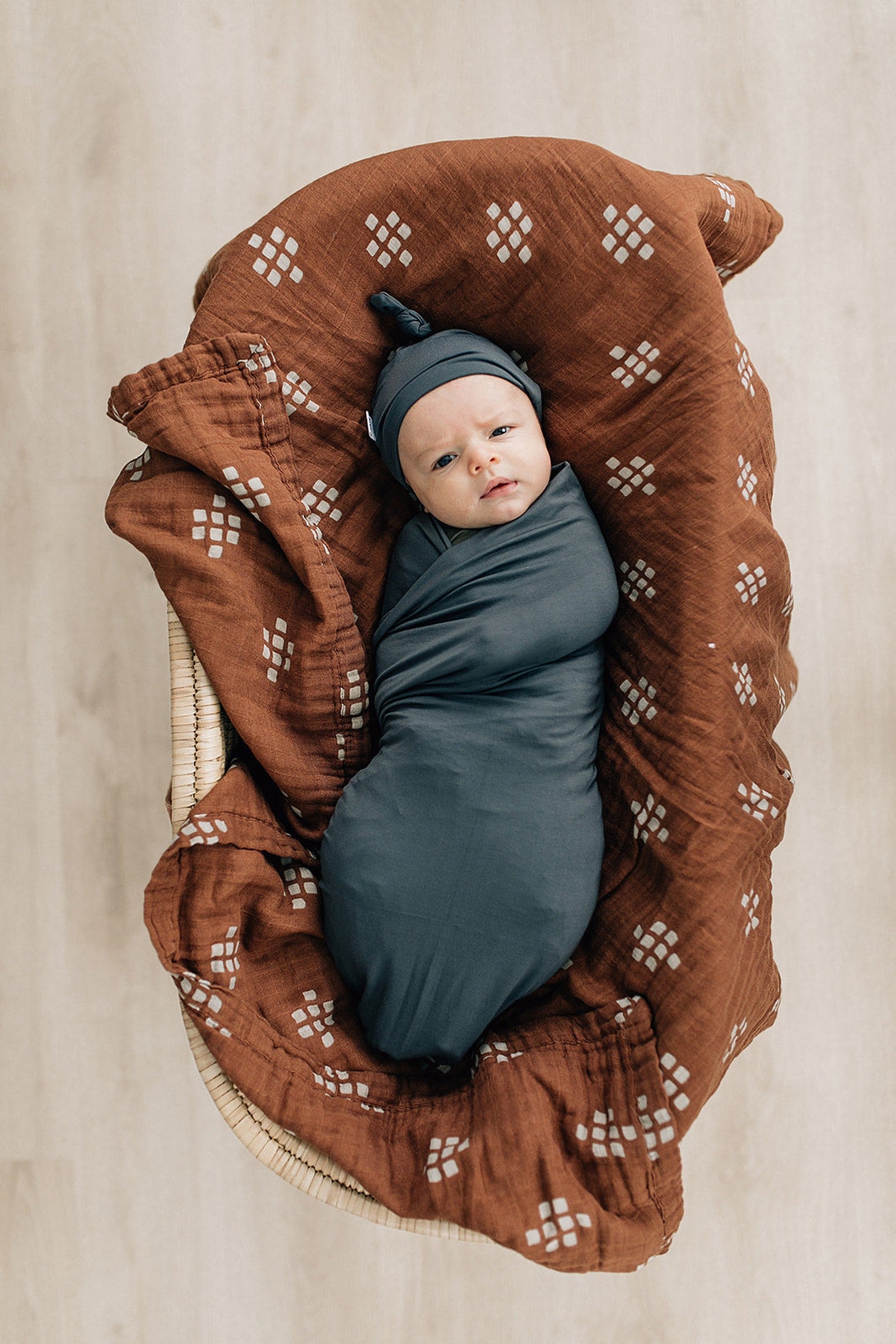 Charcoal Knot Hat, Bamboo, Newborn, Baby Essentials