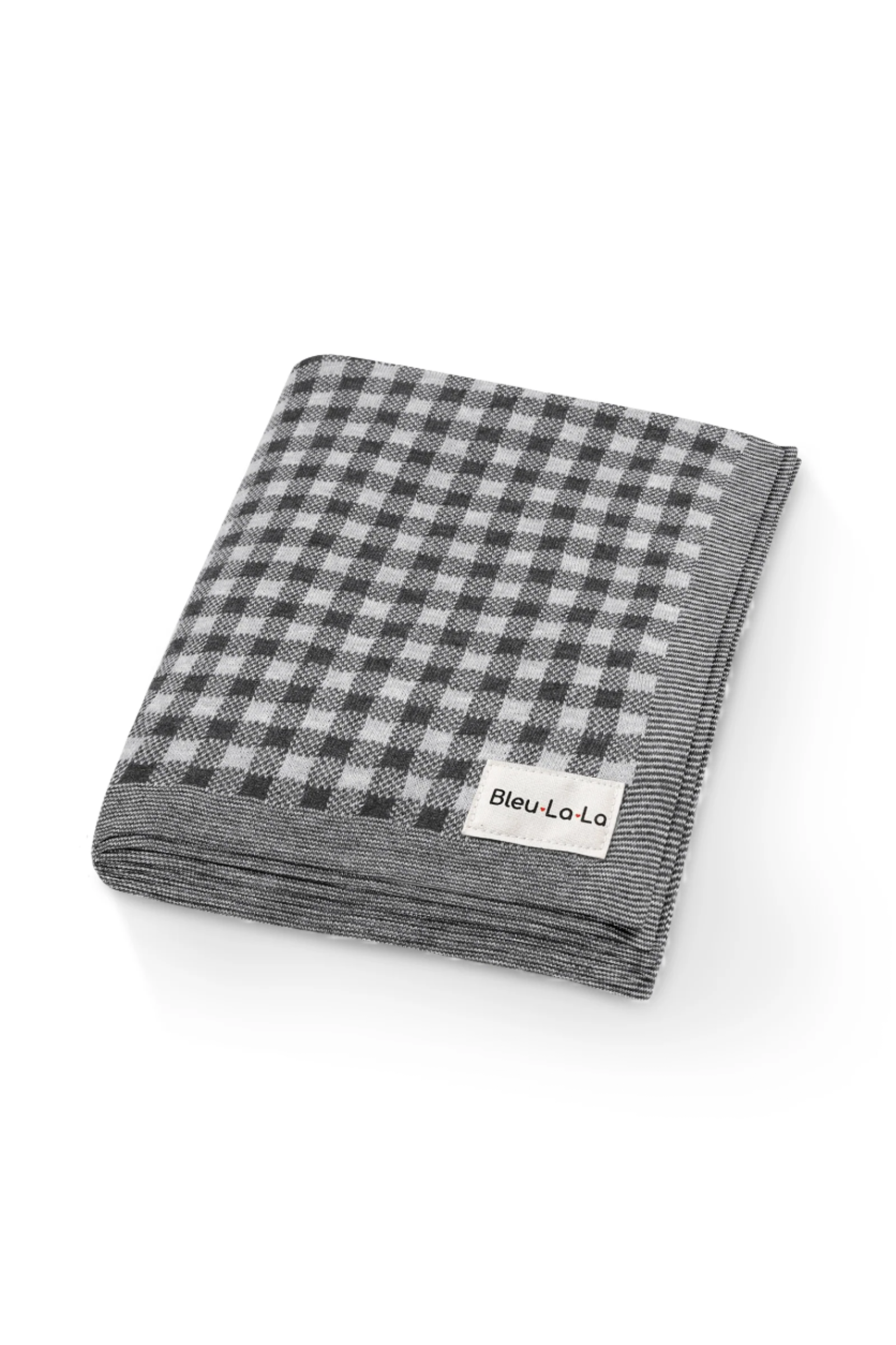Checkered Knit Luxury Swaddle Blanket, 100% OEKO Tex Pima Cotton