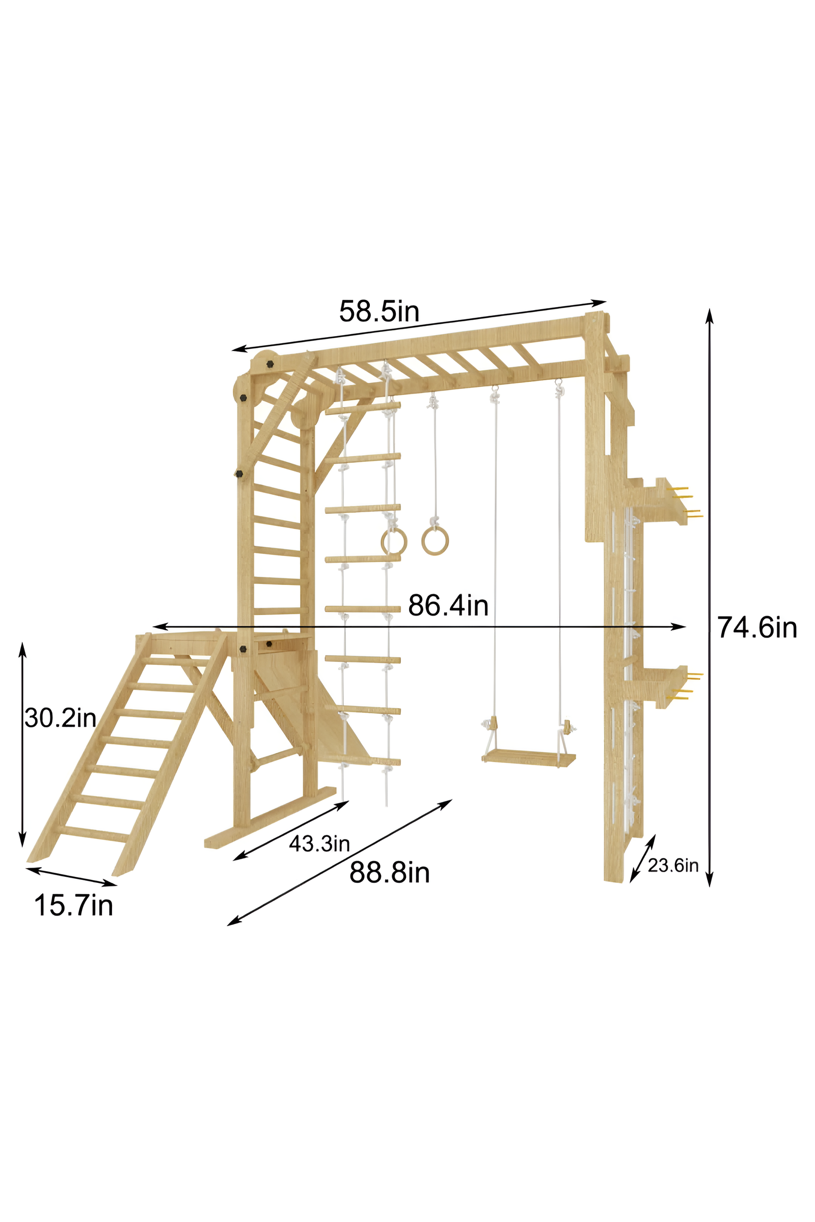 Grove Foldable Jungle Gym Playset, Indoor, Climber, Slide, Toddlers & Kids