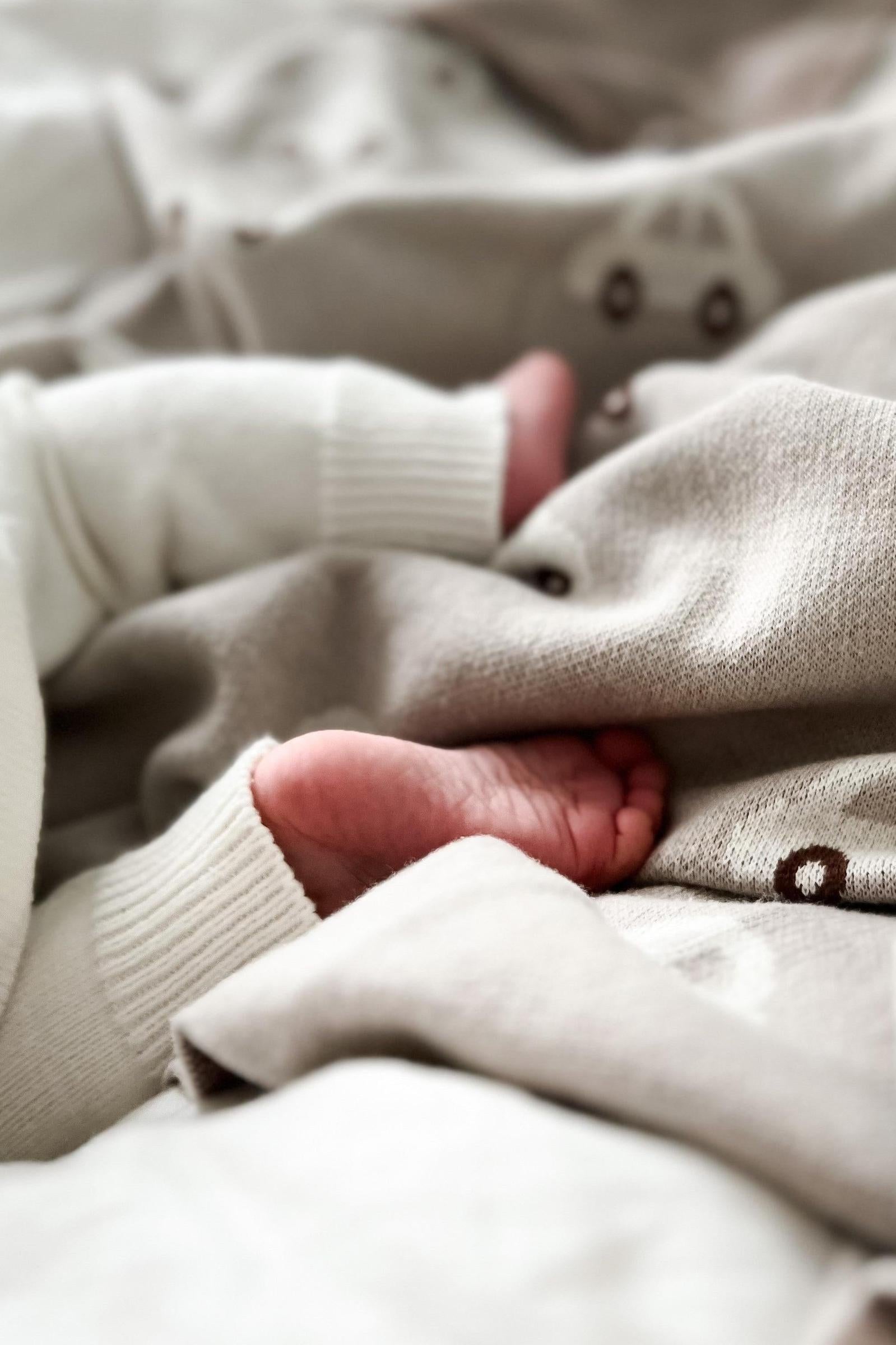Knit Car Luxury Swaddle Blanket, 100% OEKO Tex Pima Cotton