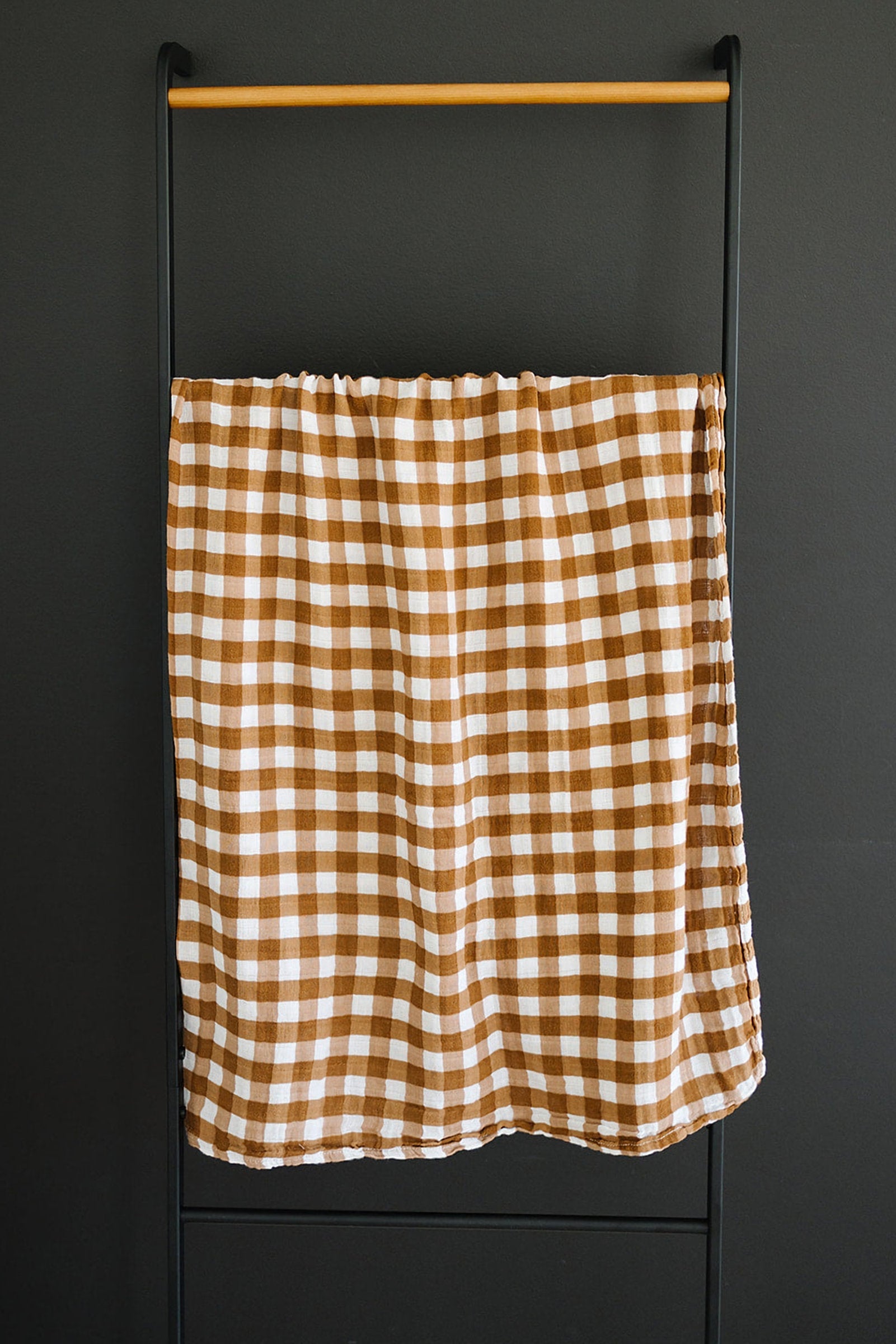 Gingham Muslin Swaddle Blanket, Baby Essentials, Gender Neutral, 100% Cotton
