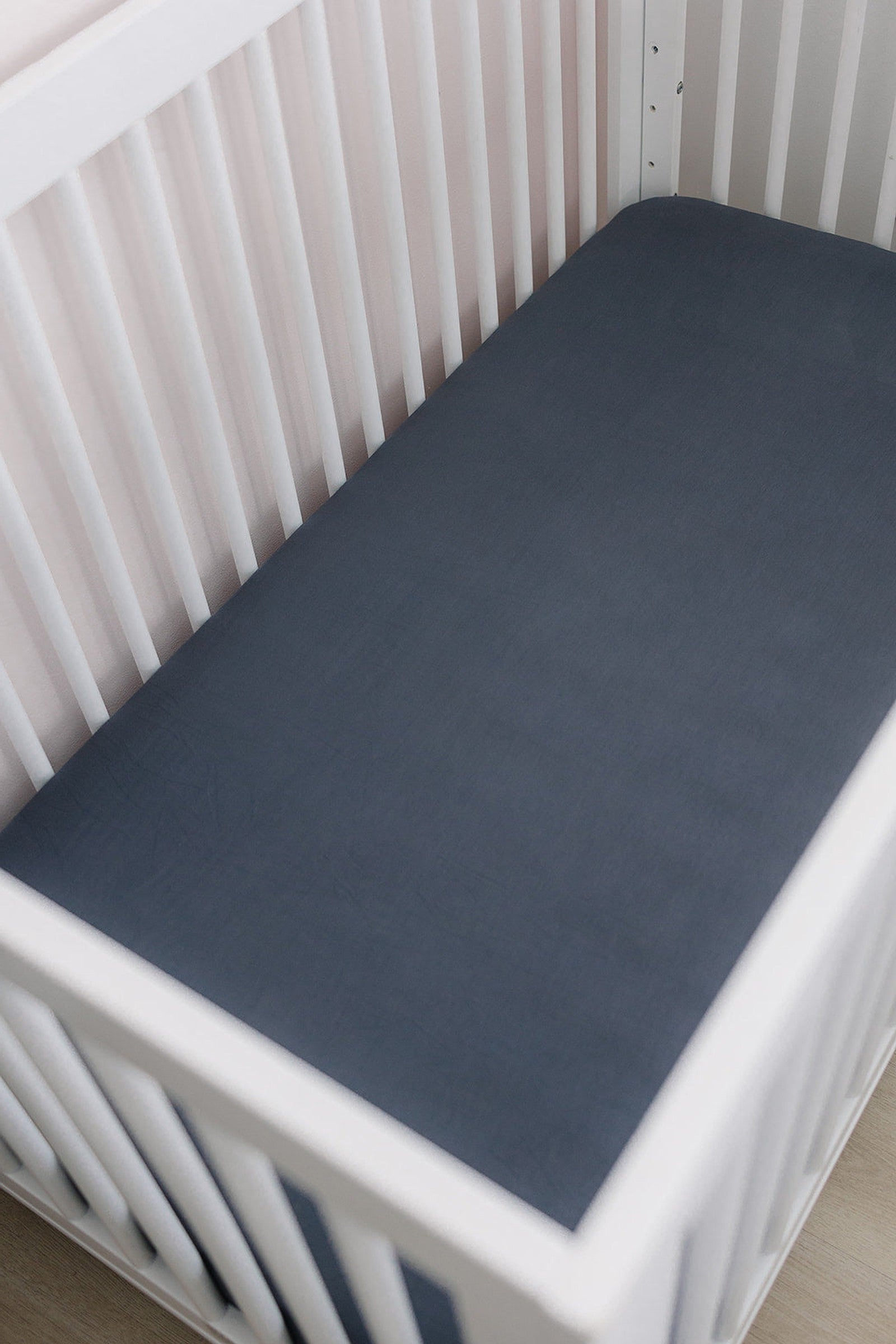 Charcoal Stretch Crib Sheet, Bamboo, Baby Essentials