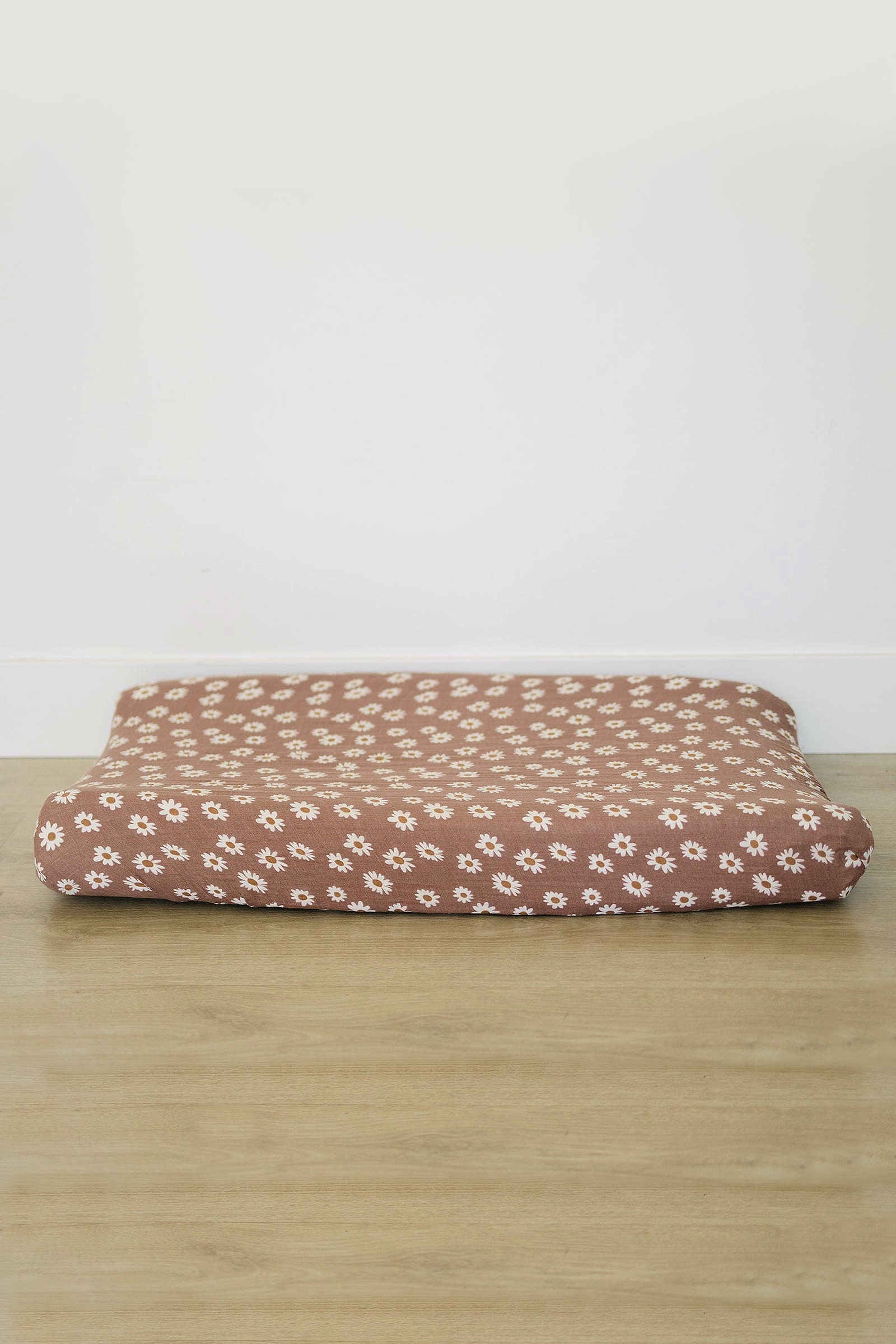 Daisy Dream Muslin Changing Pad Cover, 100% Cotton, Baby Essentials