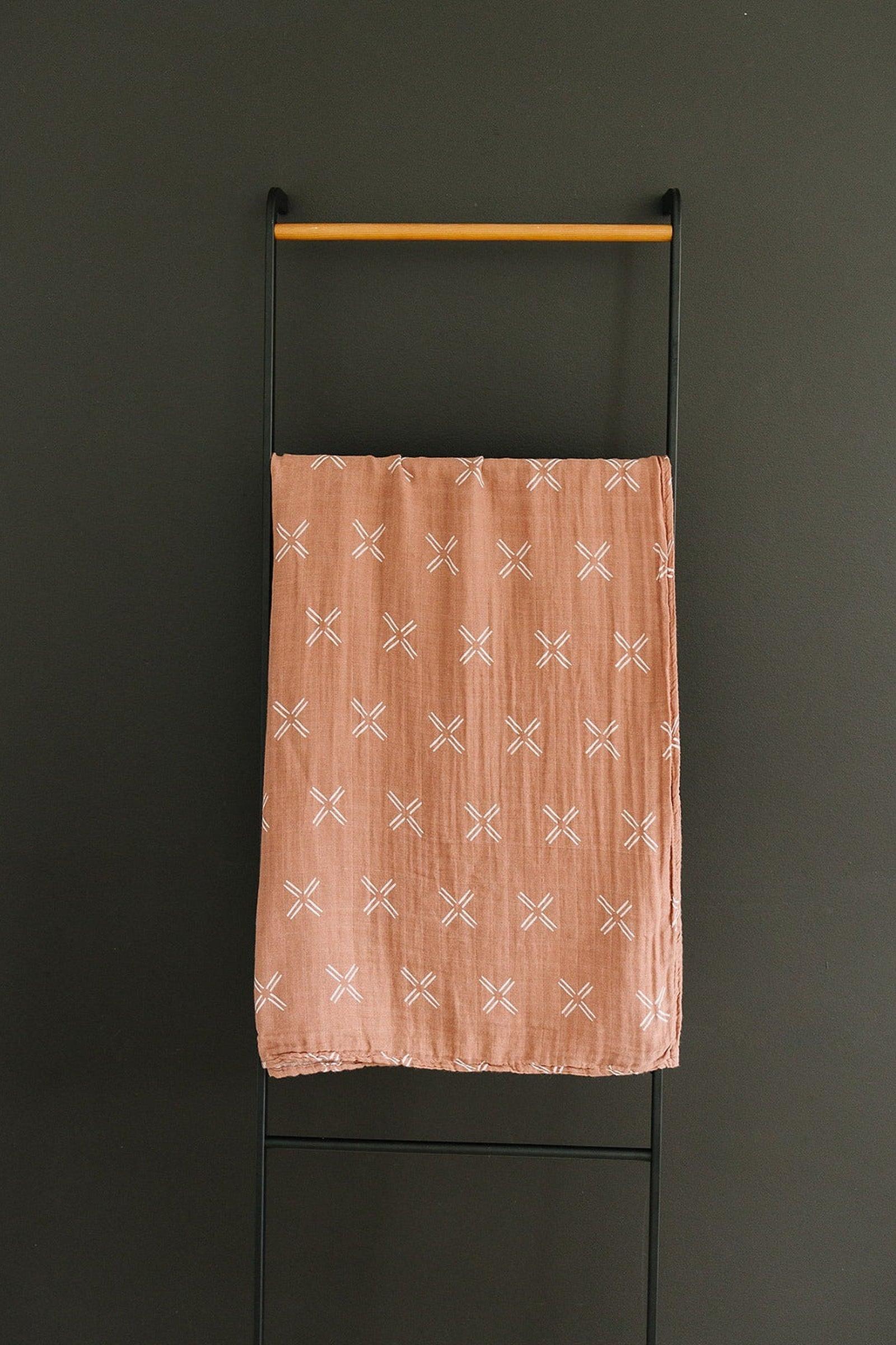 Just Peachy Muslin Swaddle Blanket, 100% Cotton, Baby Essentials
