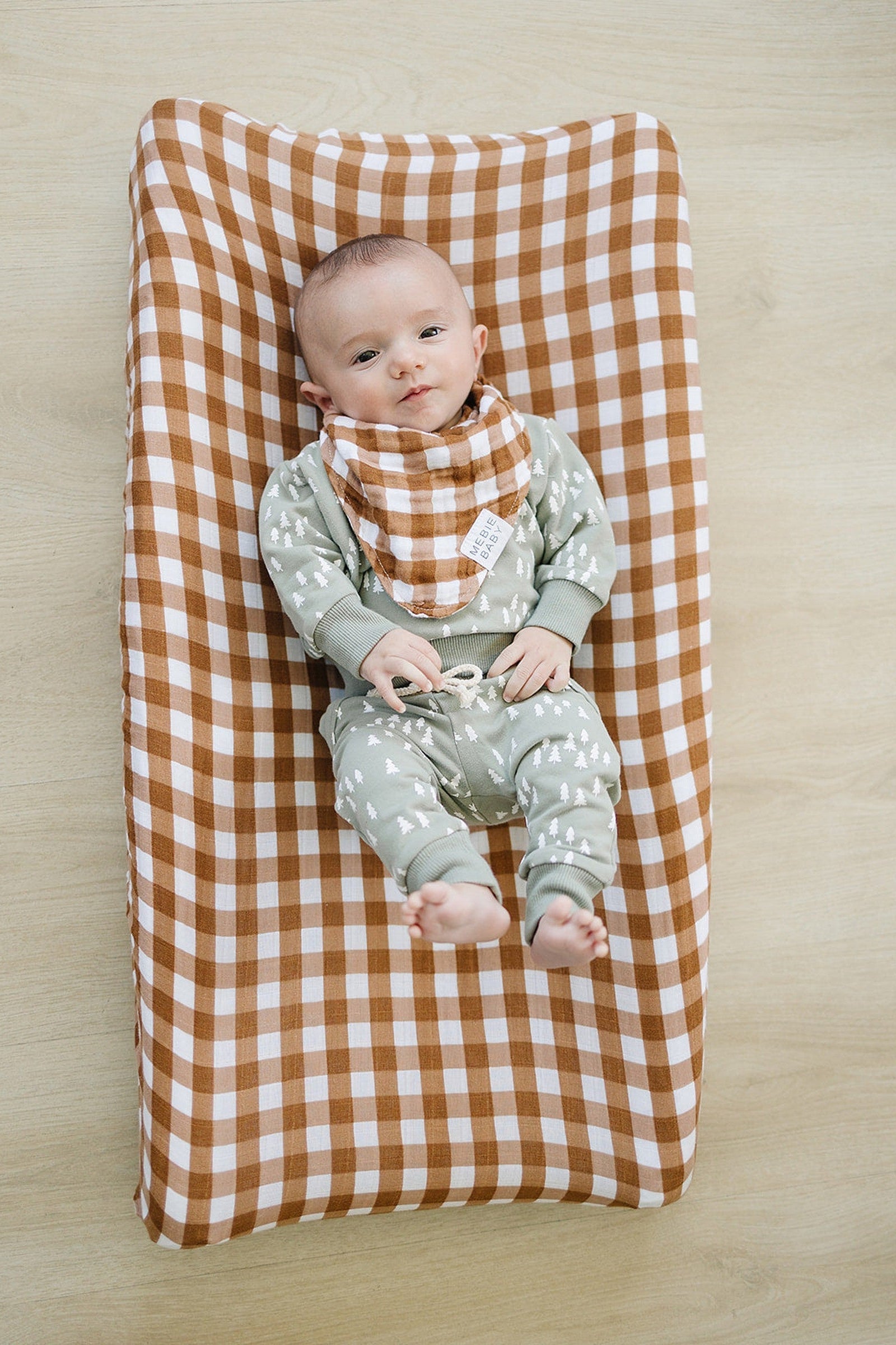 Gingham Muslin Bib, Baby Essentials, Gender Neutral, Cotton