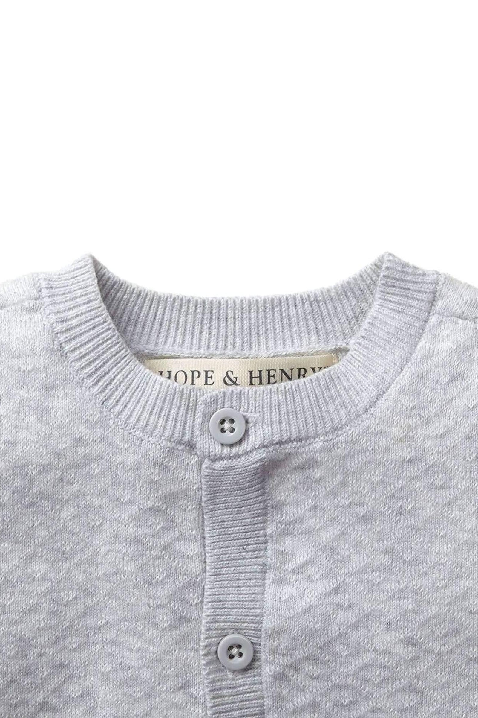 Baby Organic Cotton Jacquard Sweater Gift Set, Light Gray Heather