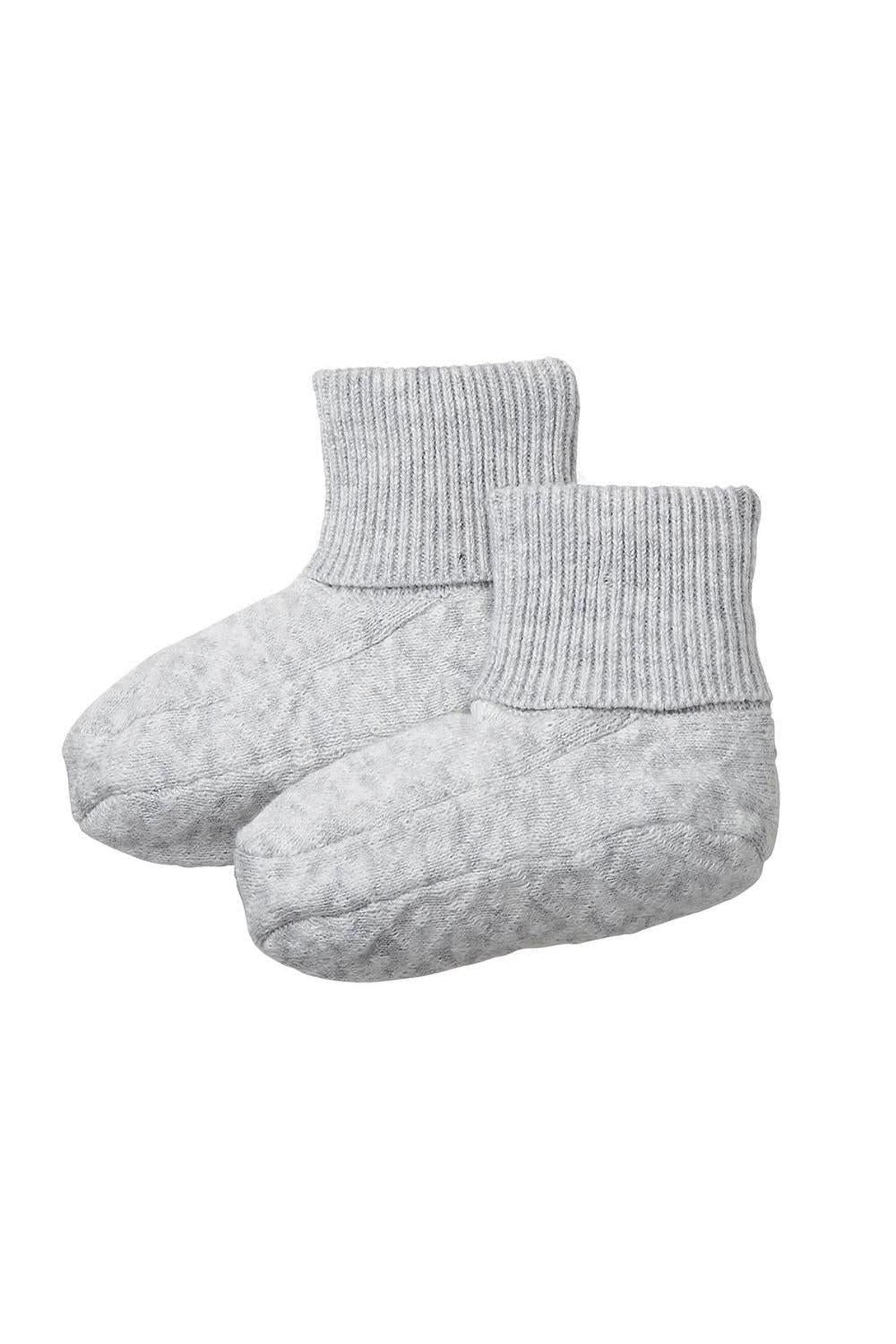 Baby Organic Cotton Jacquard Sweater Gift Set, Light Gray Heather