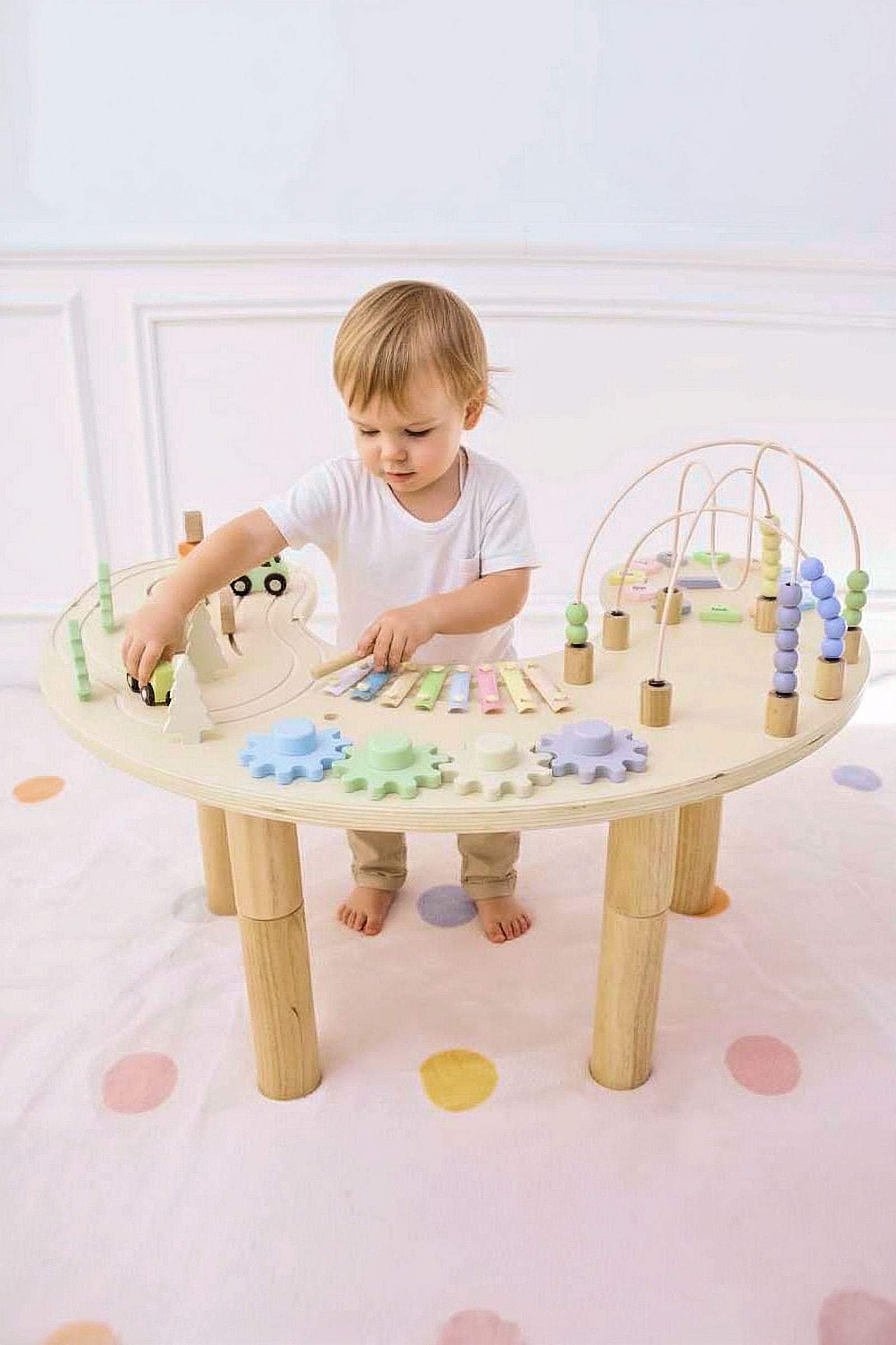 Wooden Multi-Activity Sensory Play Table