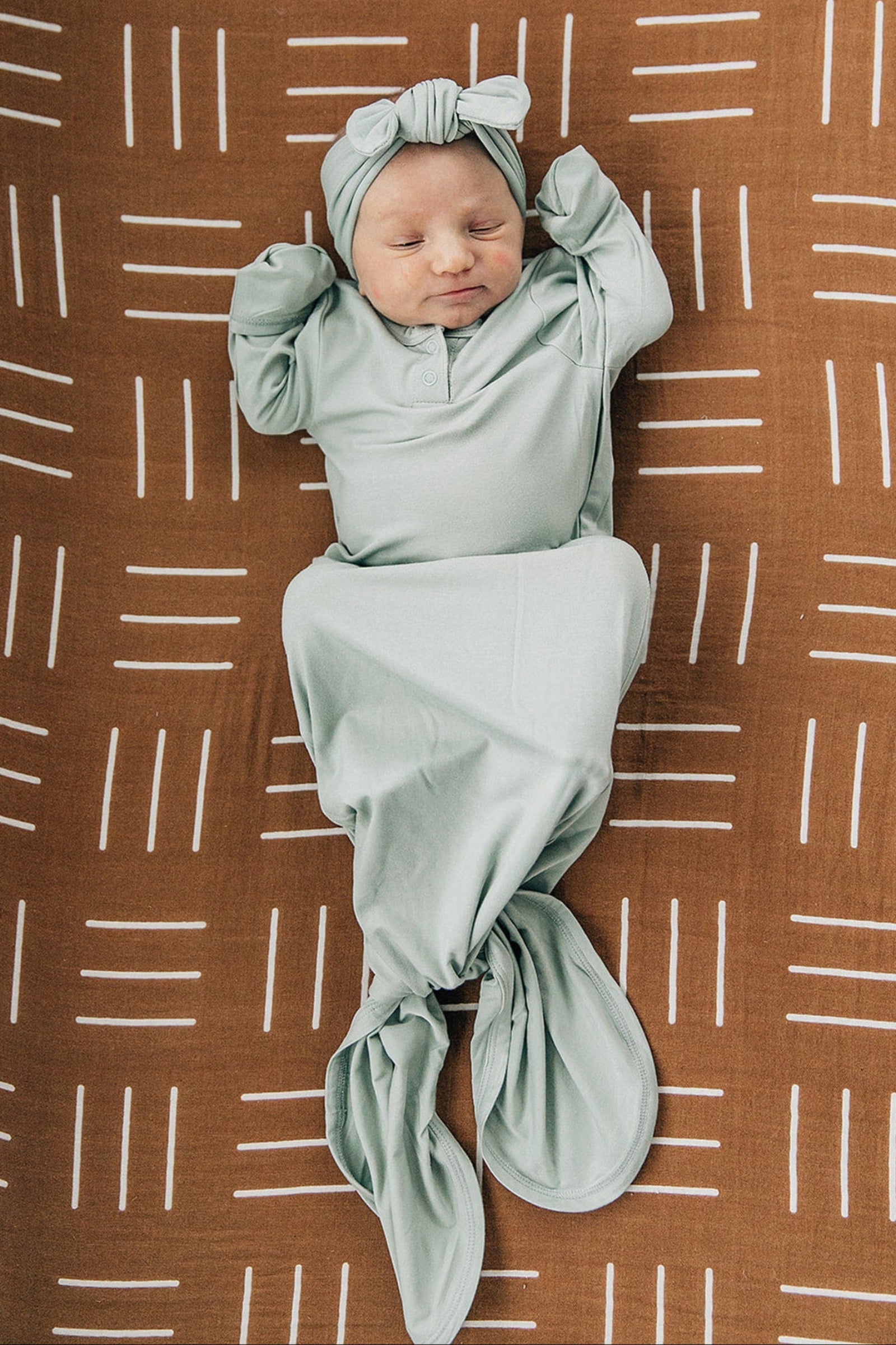 Sage Knot Gown, Bamboo, Baby Essentials