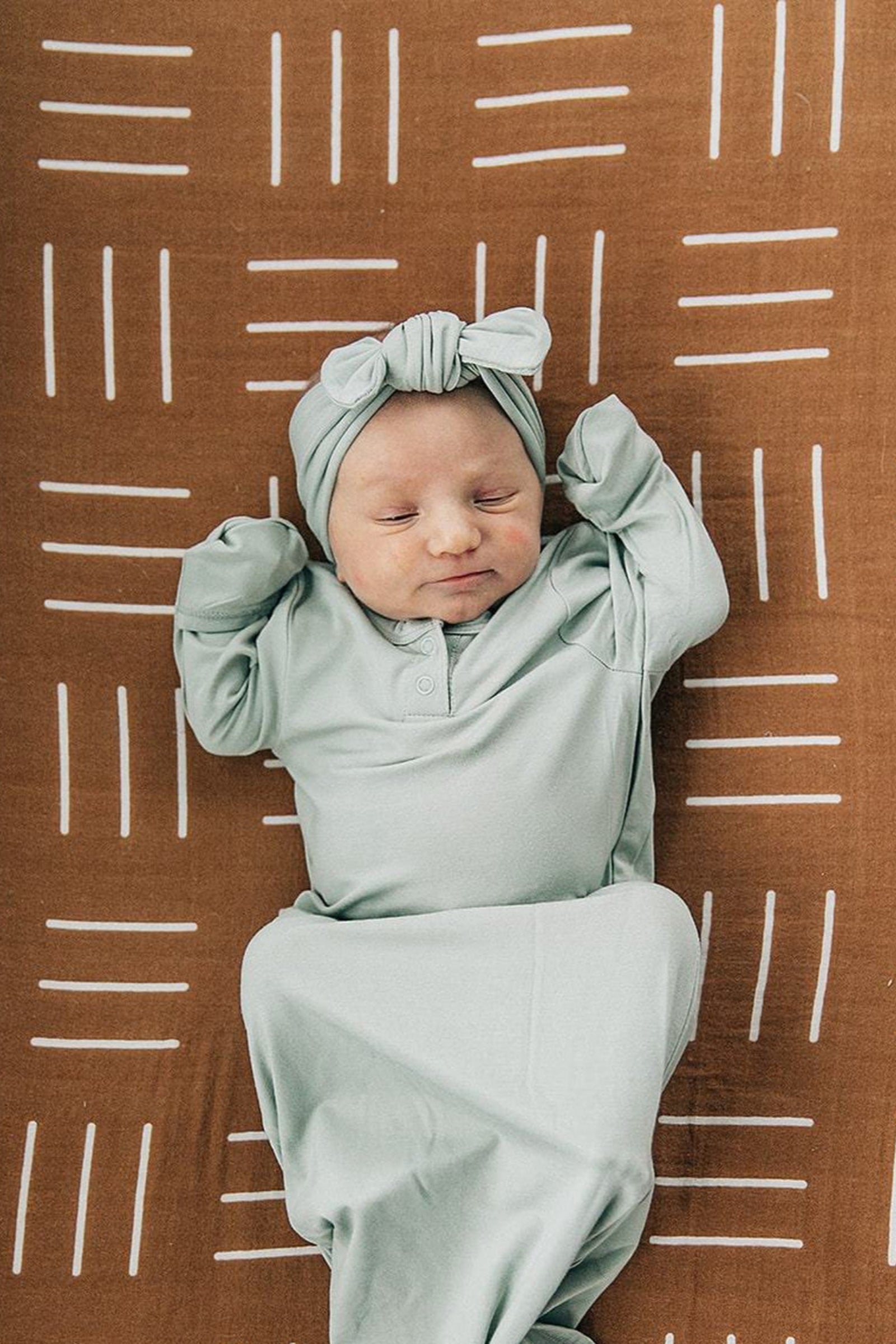 Sage Head Wrap, Bamboo, Baby