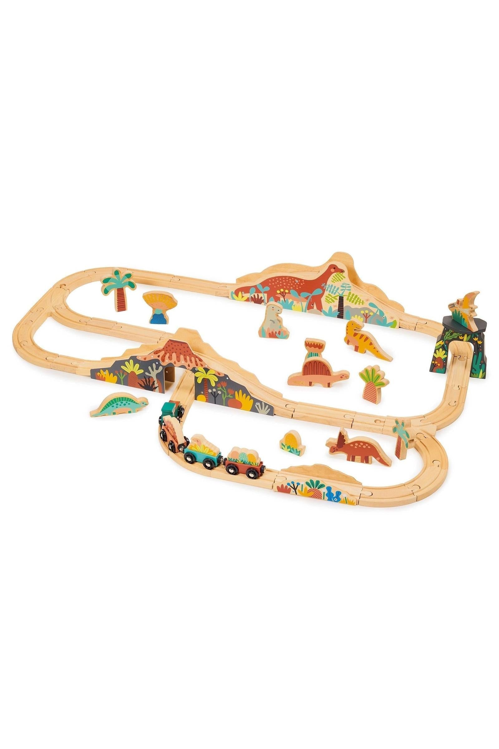 Lost World Dinosaur Railway Set