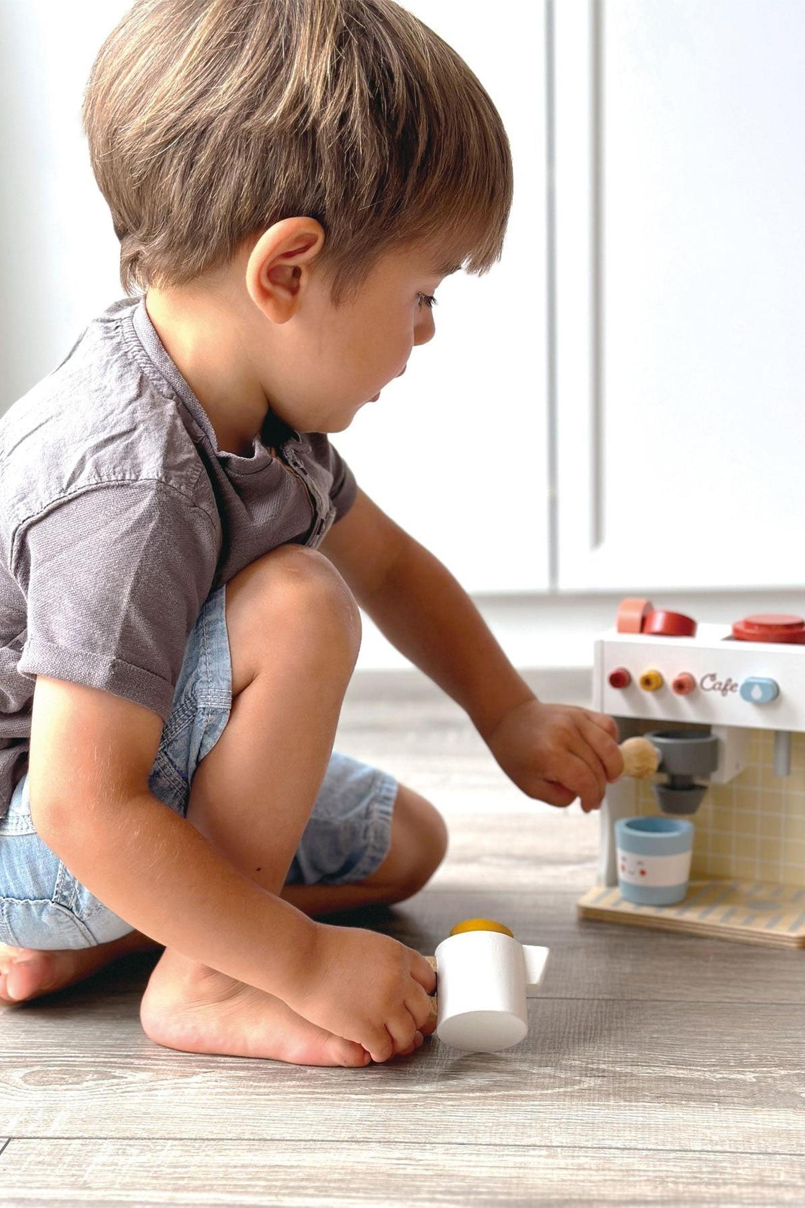 Make Me a Cuppa, Wooden Pretend Play Café Set, Toddler