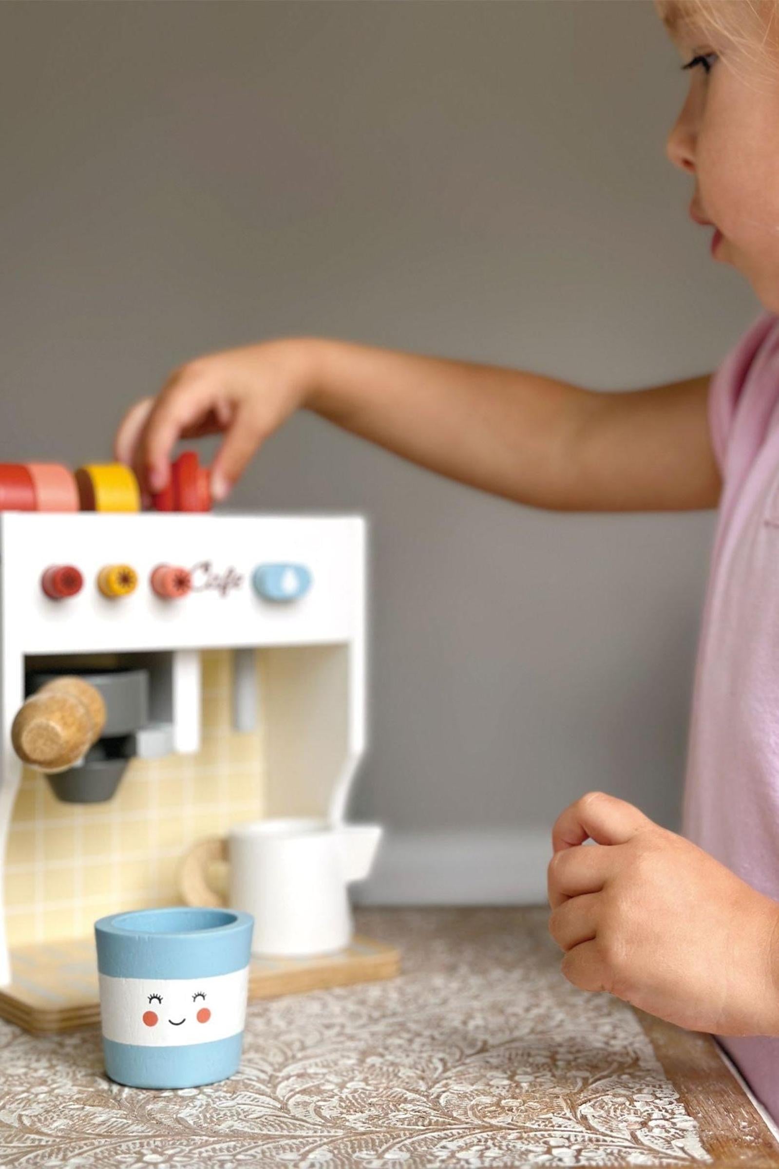Make Me a Cuppa, Wooden Pretend Play Café Set, Toddler