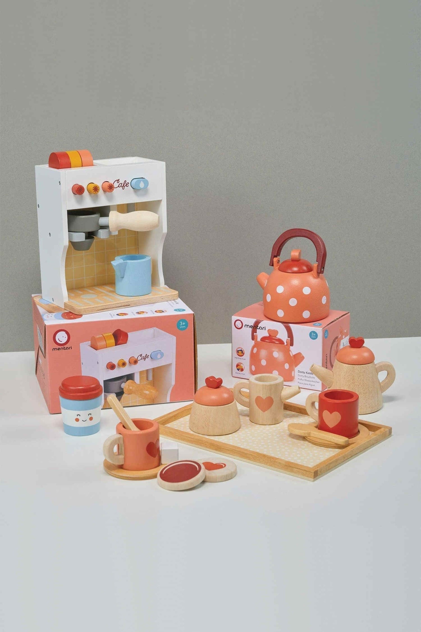 Make Me a Cuppa, Wooden Pretend Play Café Set, Toddler