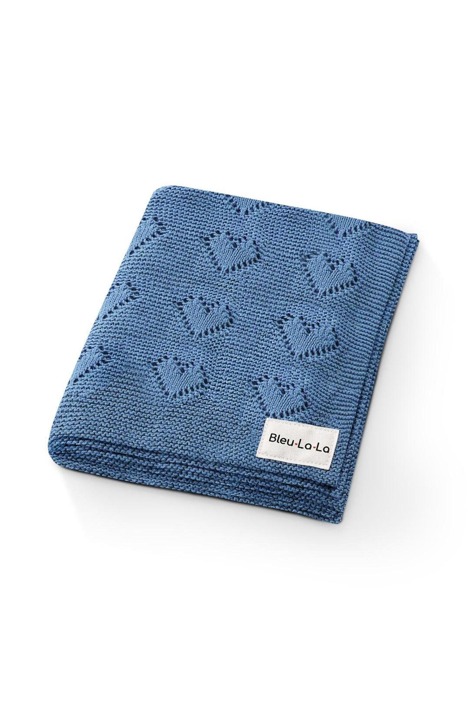Knit Heart Luxury Swaddle Blanket, 100% OEKO Tex Pima Cotton