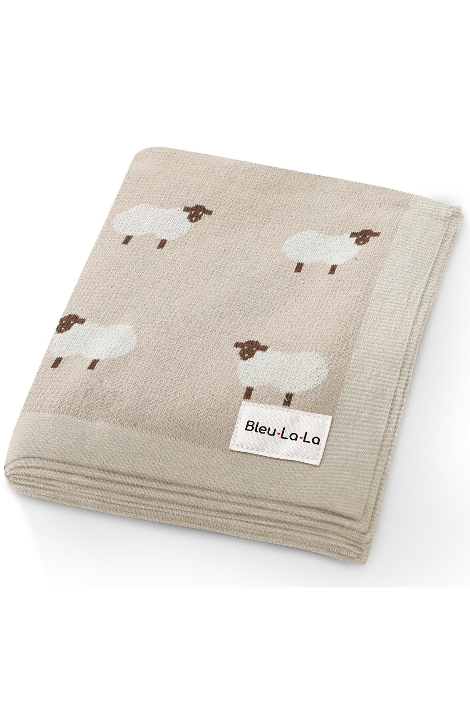 Cotton Deer Knit Luxury Swaddle Blanket, 100% OEKO Tex Pima Cotton