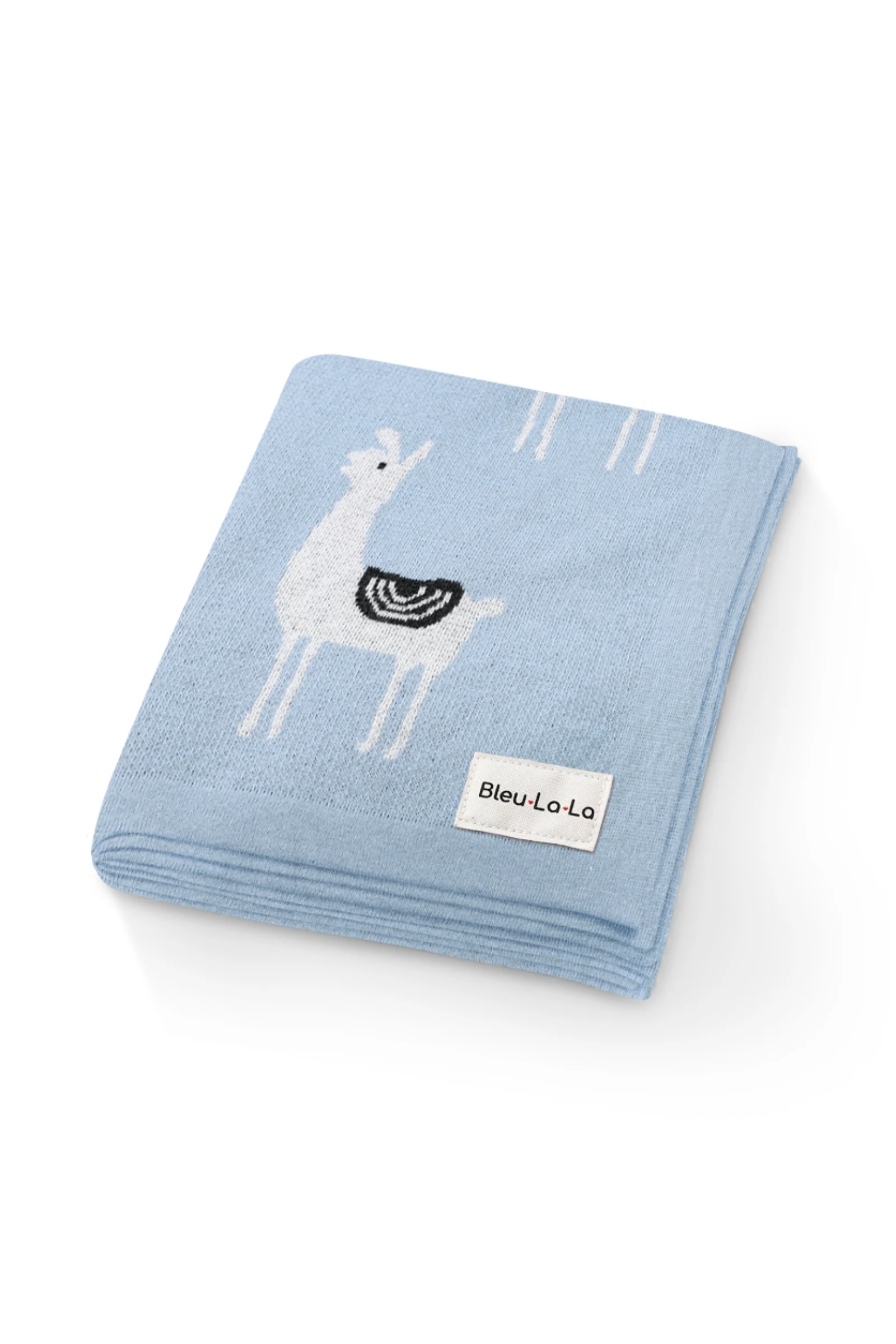 Knit Llama Luxury Swaddle Blanket, 100% OEKO Tex Pima Cotton