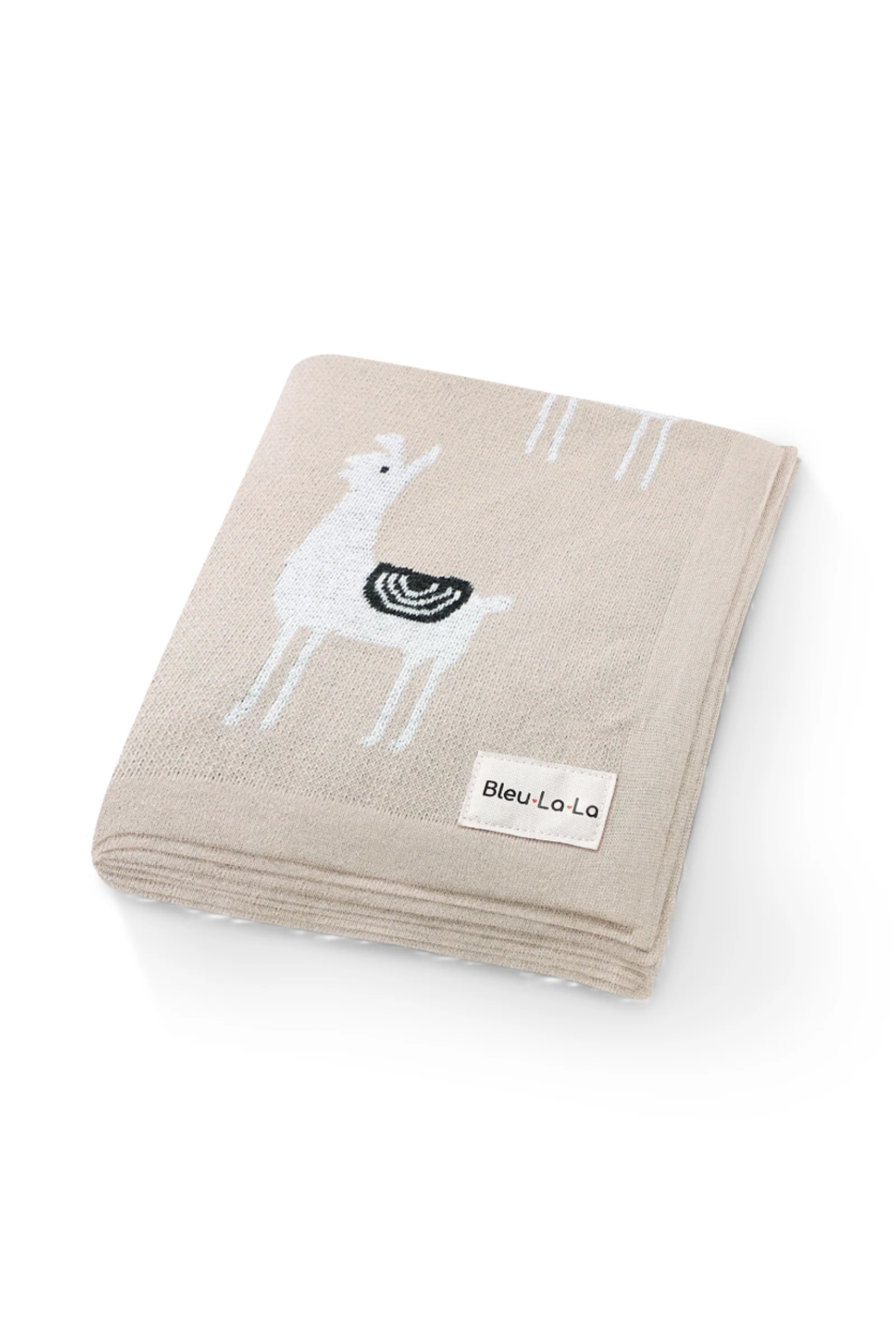 Knit Llama Luxury Swaddle Blanket, 100% OEKO Tex Pima Cotton