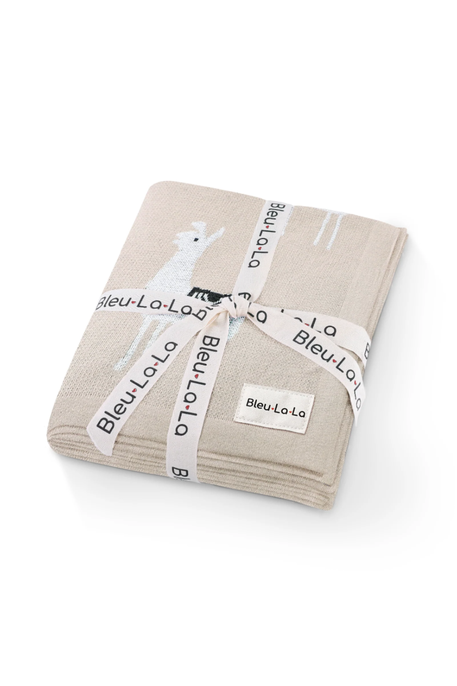 Knit Llama Luxury Swaddle Blanket, 100% OEKO Tex Pima Cotton