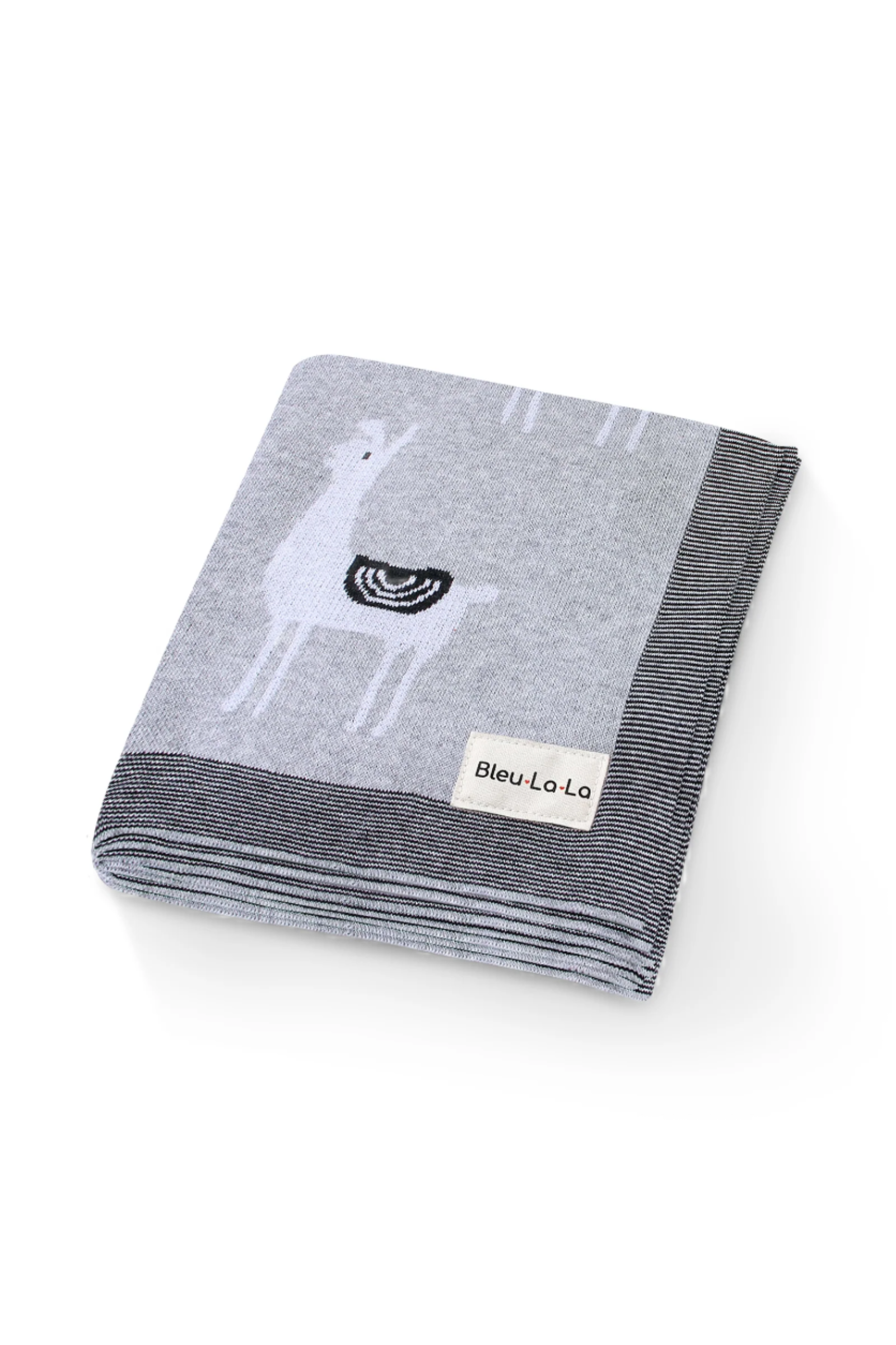Knit Llama Luxury Swaddle Blanket, 100% OEKO Tex Pima Cotton