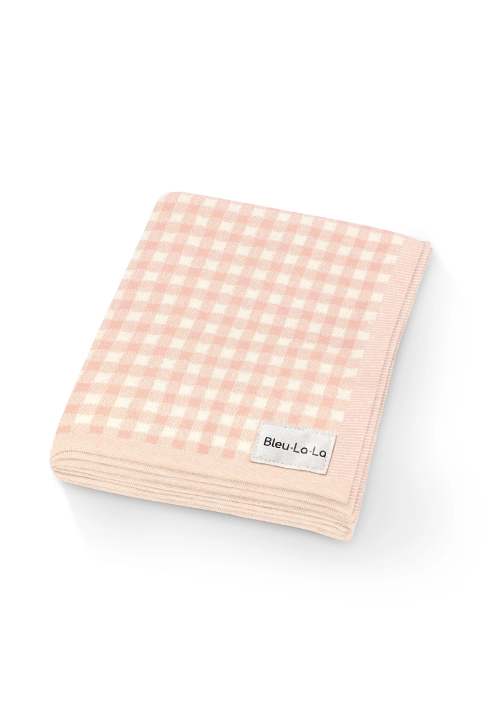 Checkered Knit Luxury Swaddle Blanket, 100% OEKO Tex Pima Cotton