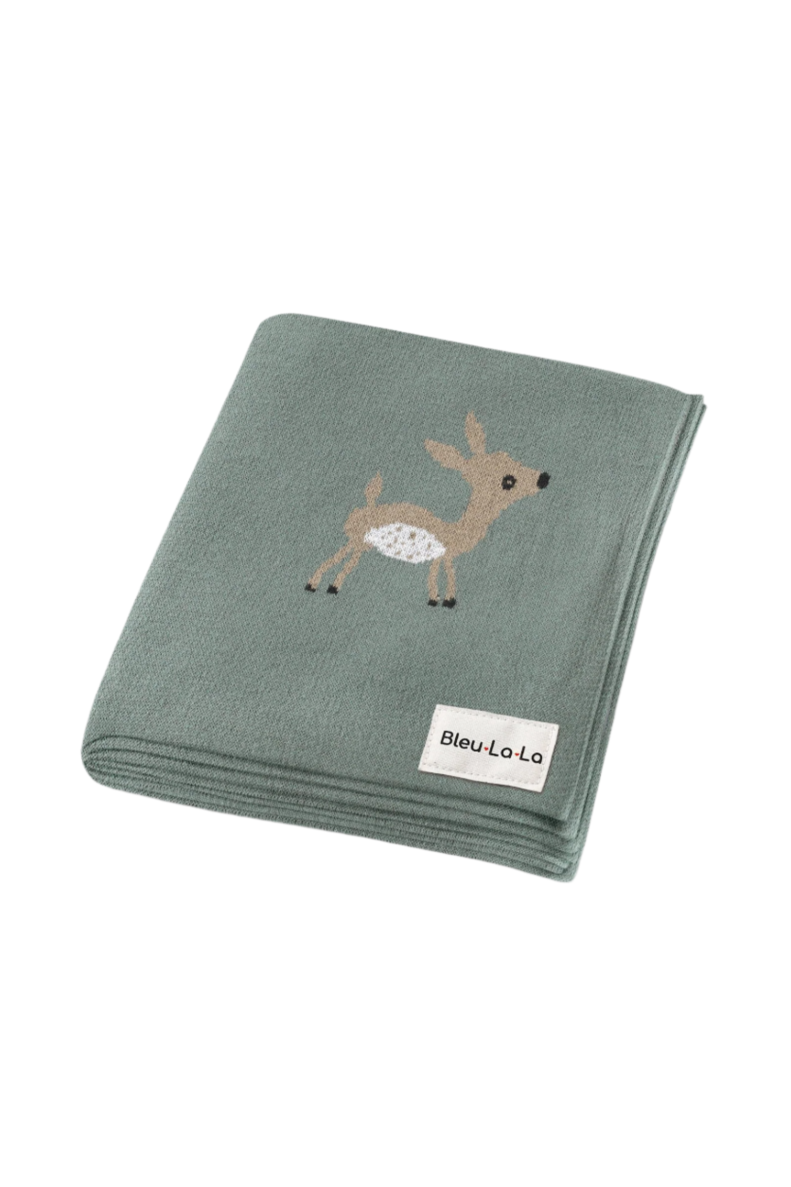 Cotton Deer Knit Luxury Swaddle Blanket, 100% OEKO Tex Pima Cotton