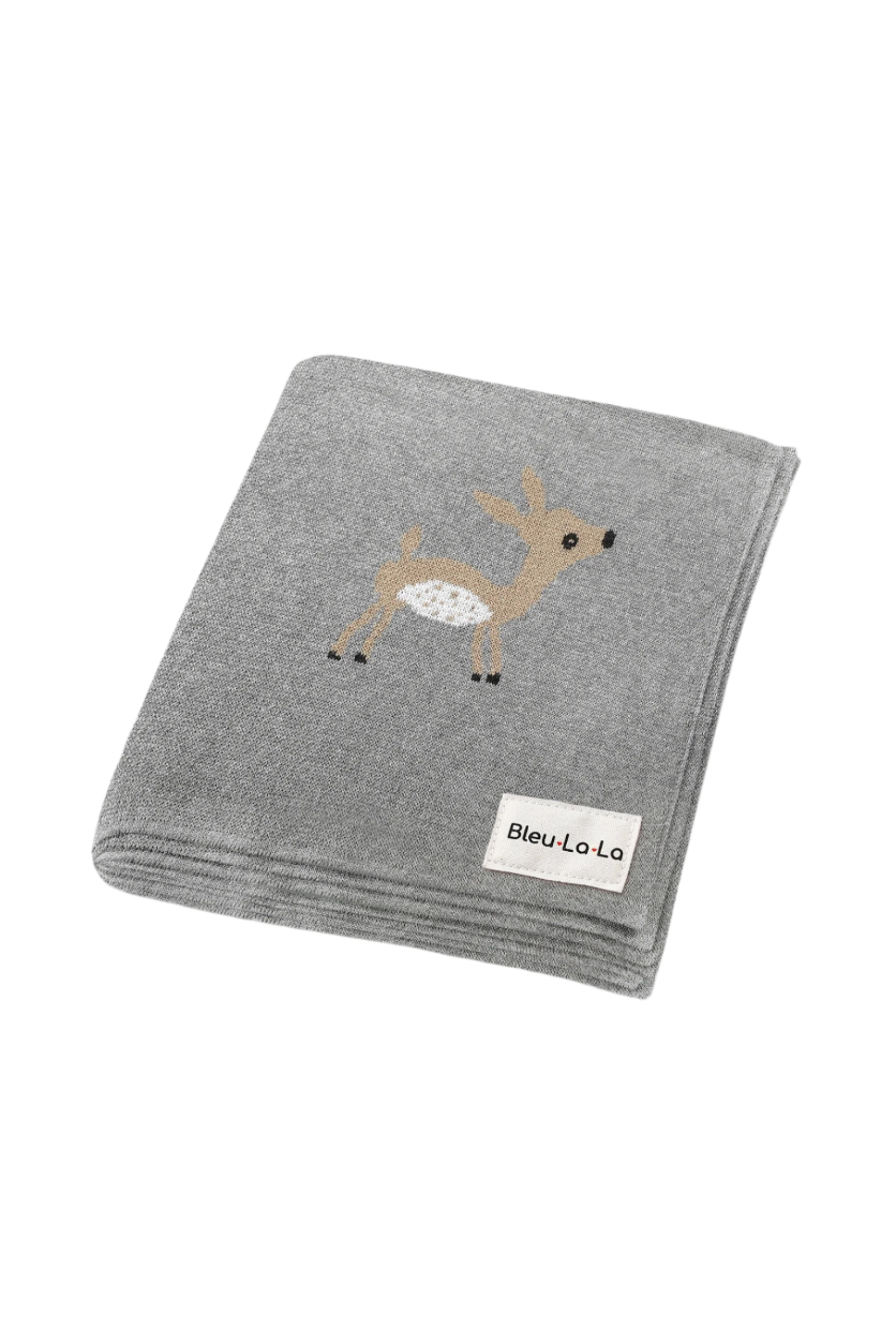 Cotton Deer Knit Luxury Swaddle Blanket, 100% OEKO Tex Pima Cotton