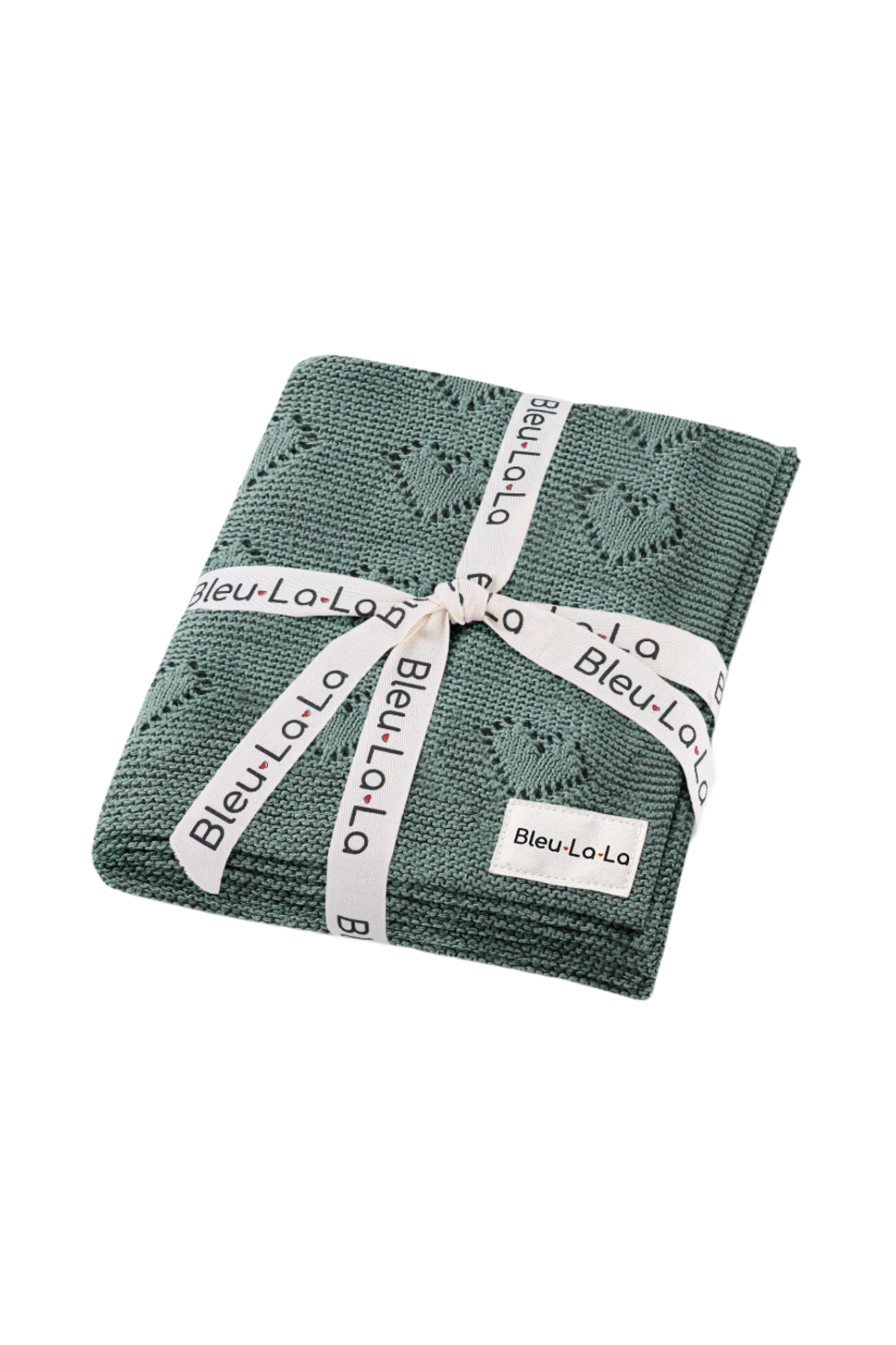 Knit Heart Luxury Swaddle Blanket, 100% OEKO Tex Pima Cotton