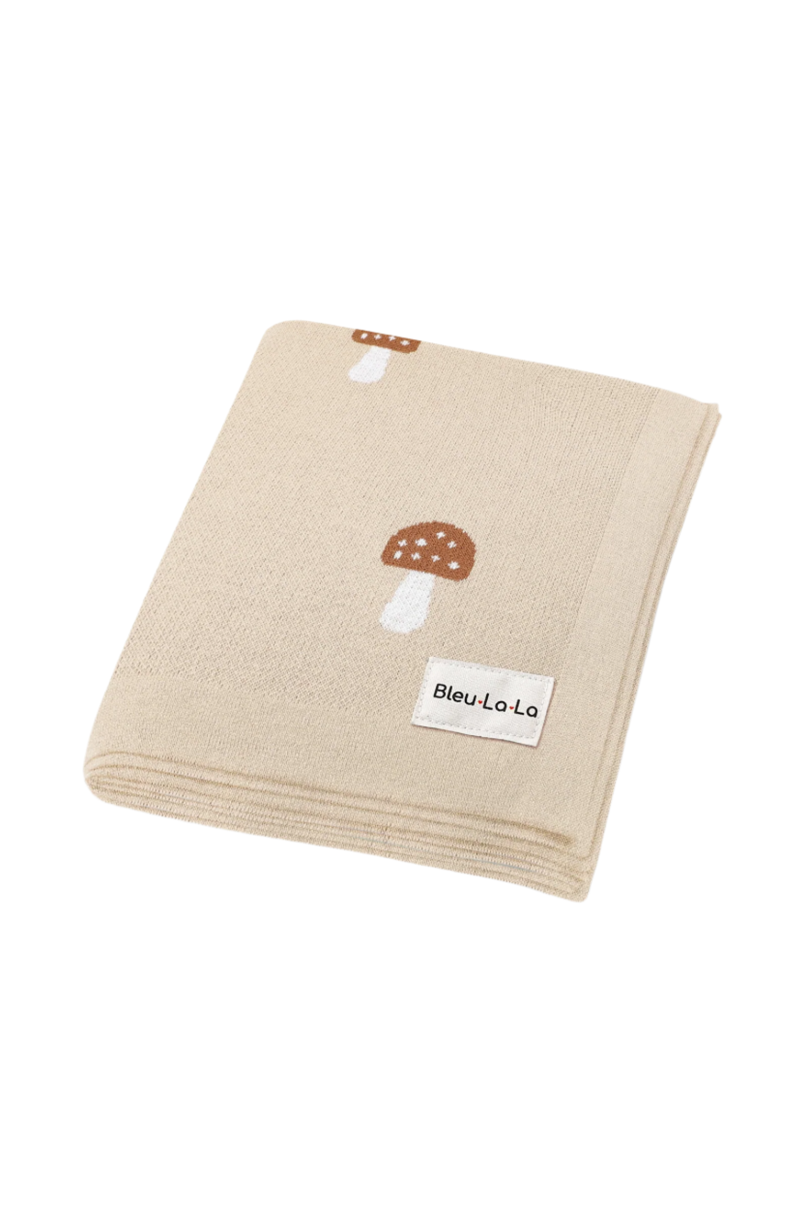 Knit Mushroom Luxury Swaddle Blanket, 100% OEKO Tex Pima Cotton