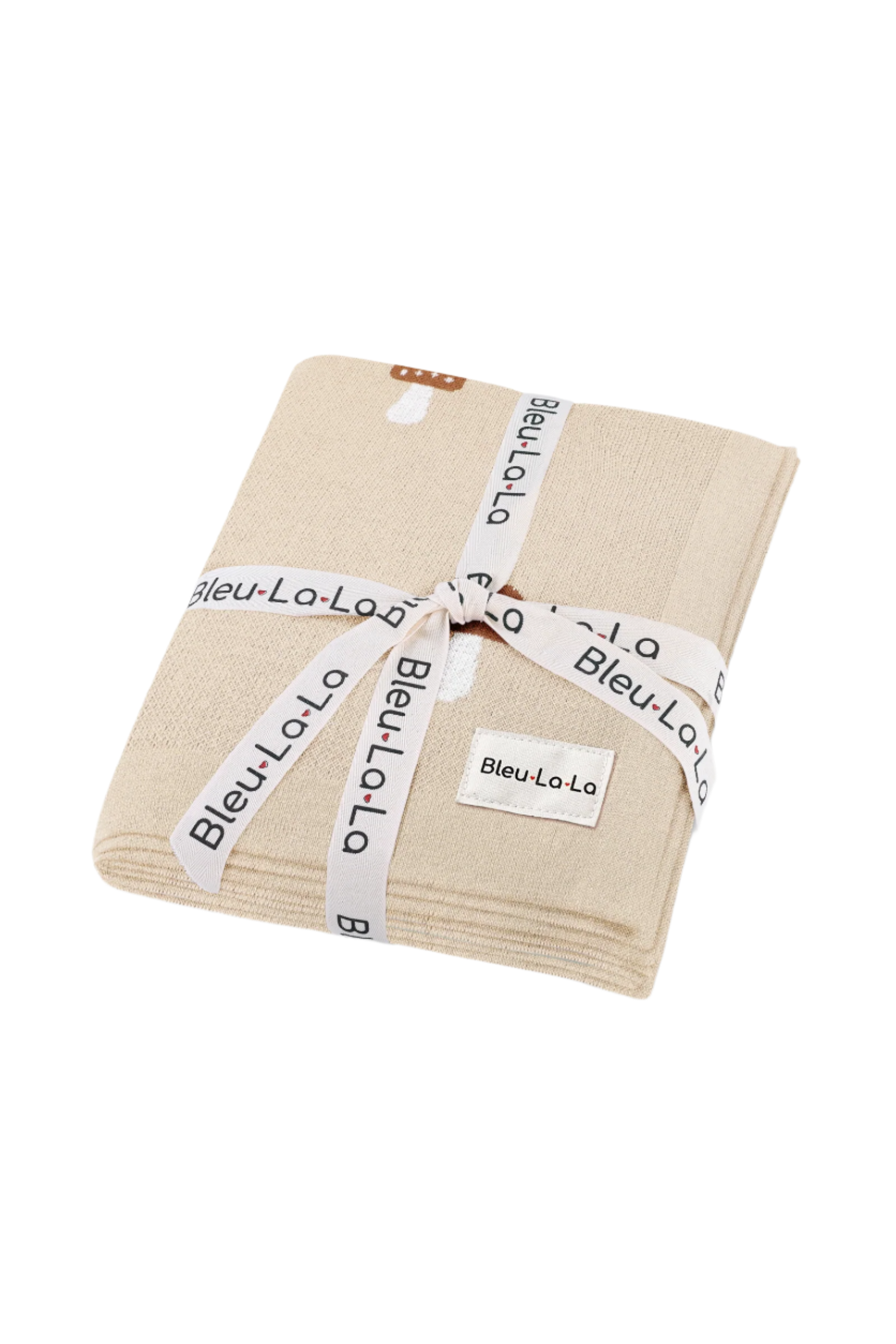 Knit Mushroom Luxury Swaddle Blanket, 100% OEKO Tex Pima Cotton