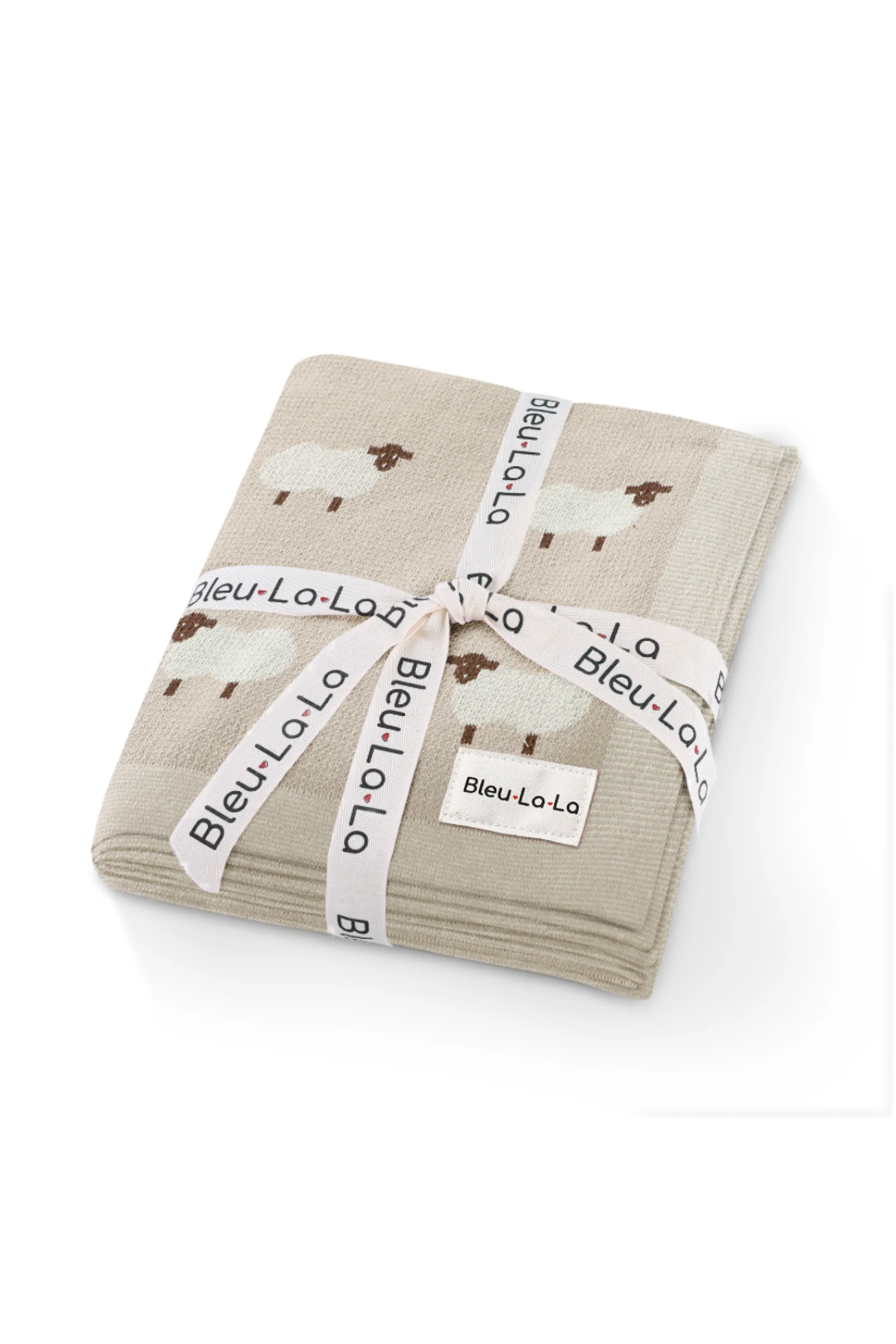 Sheep Knit Luxury Swaddle Blanket, 100% OEKO Tex Pima Cotton