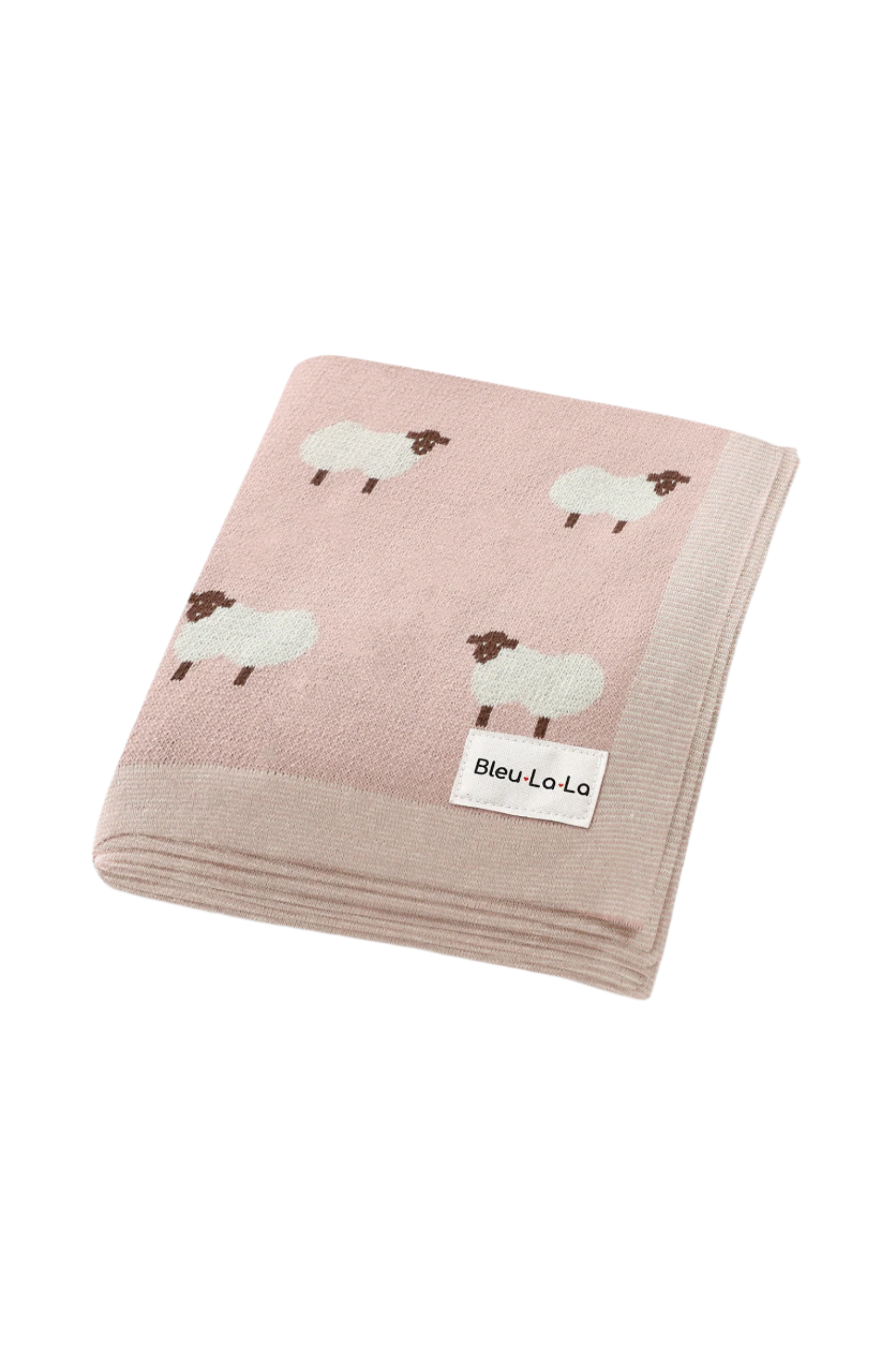 Sheep Knit Luxury Swaddle Blanket, 100% OEKO Tex Pima Cotton