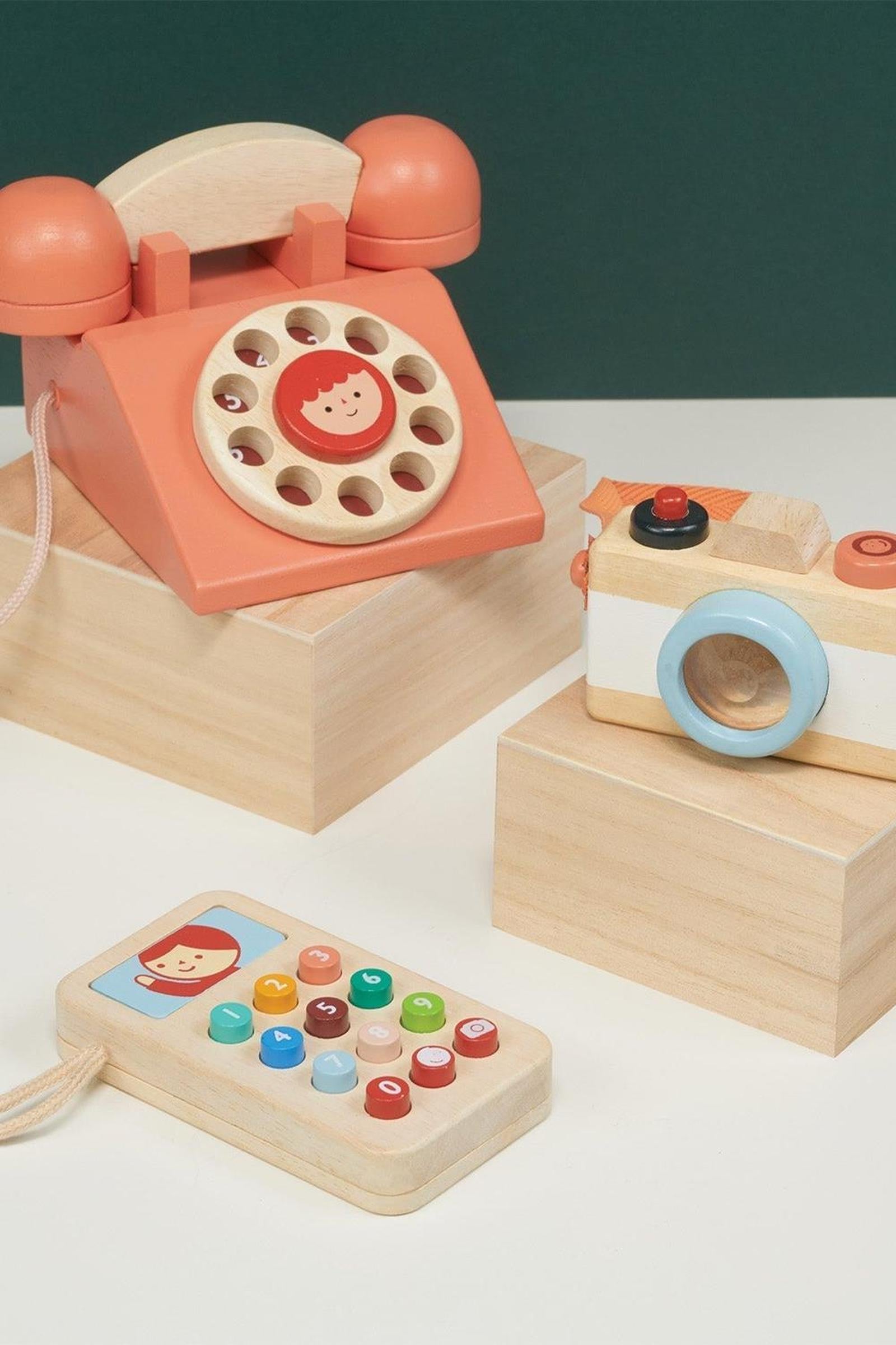 Phone And Camera Bundle, Retro Telephone, Mobile Phone and Camera