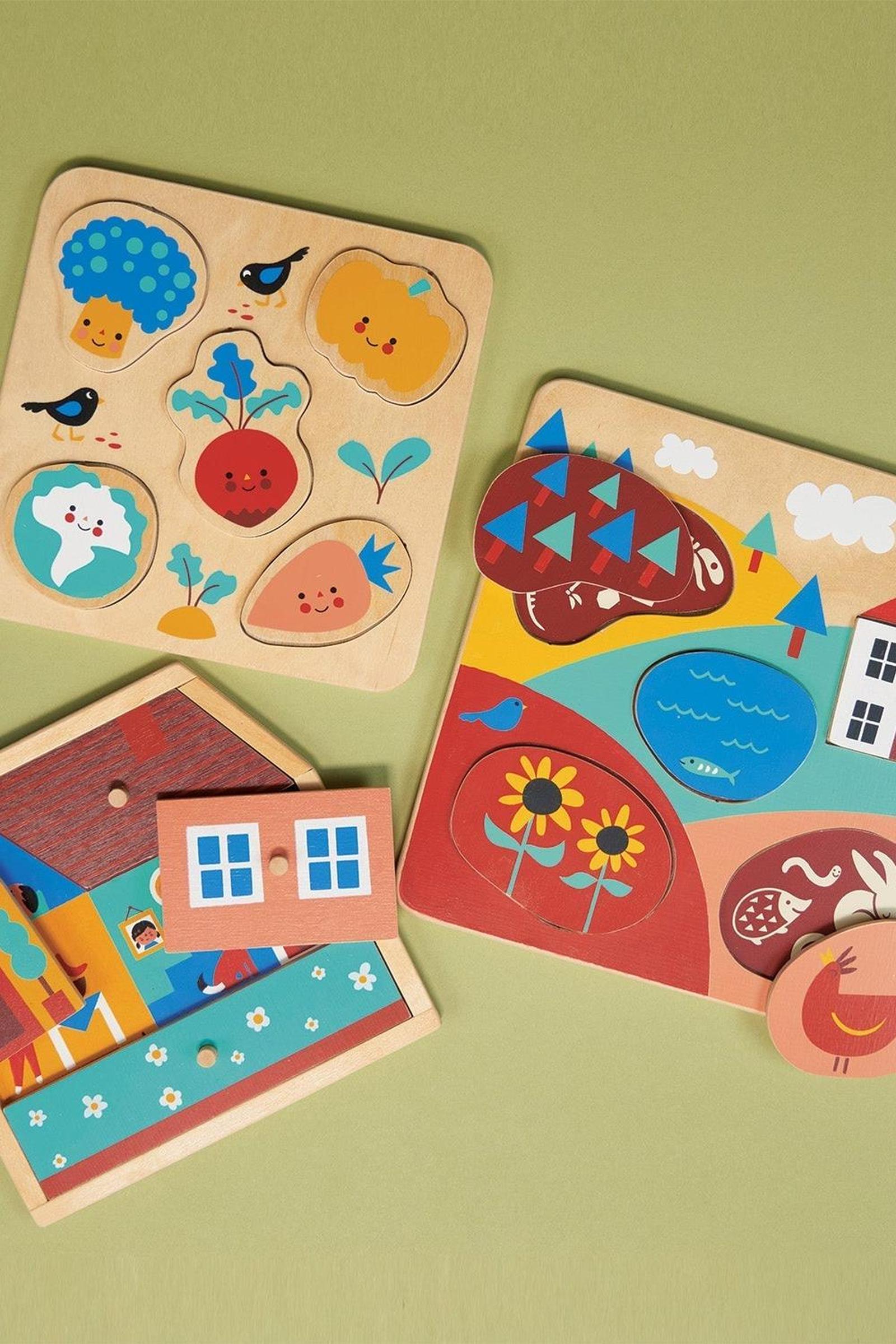 Puzzle Bundle, House, Vegetable, Countryside Puzzles