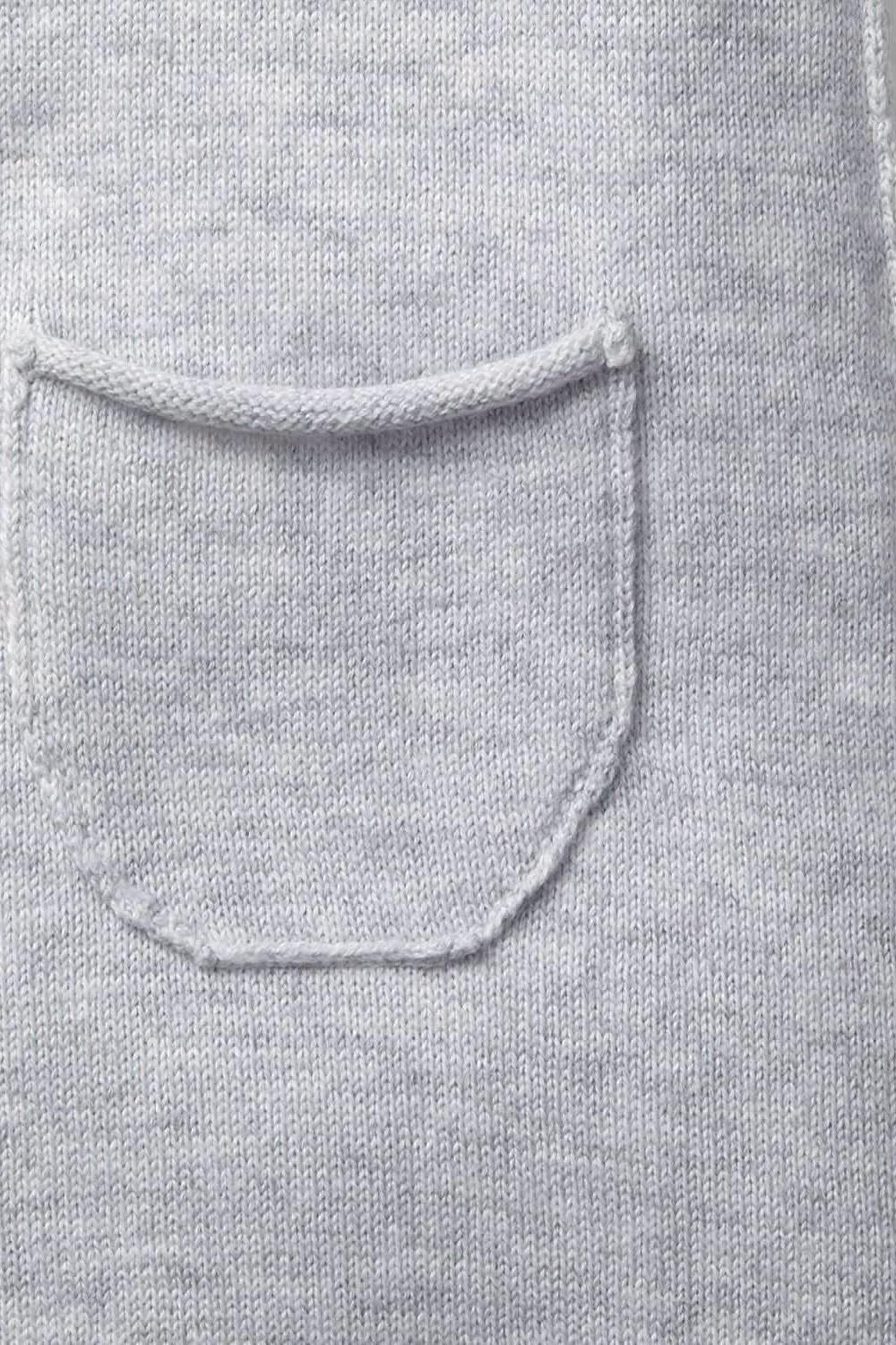 Organic Cotton Raglan Knit Romper Gender Neutral, Gray, Baby