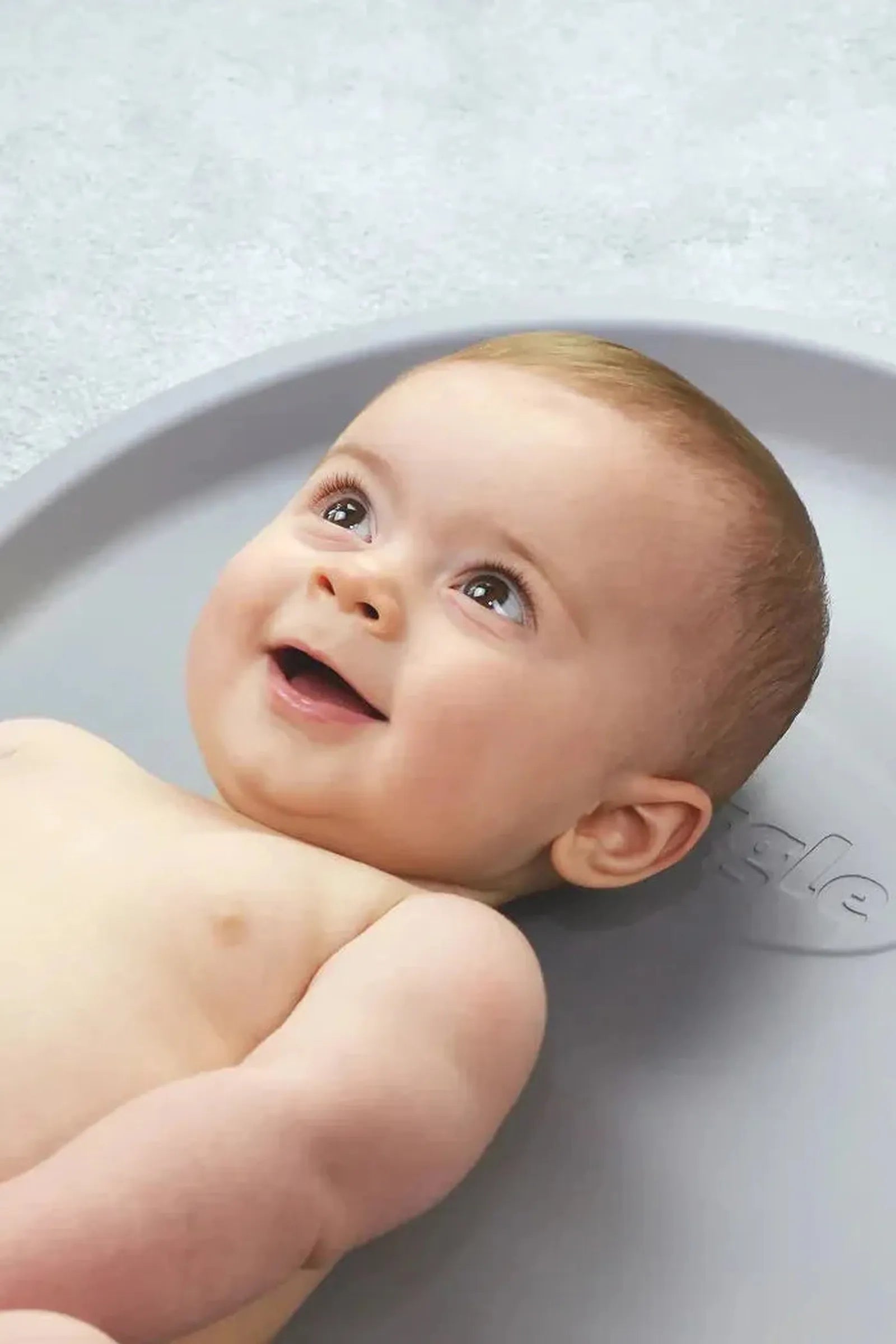 Shnuggle Bathtime Essentials Bundle, Newborn Baby Bath, Rinse Jug, Squishy Changing Mat - Taupe