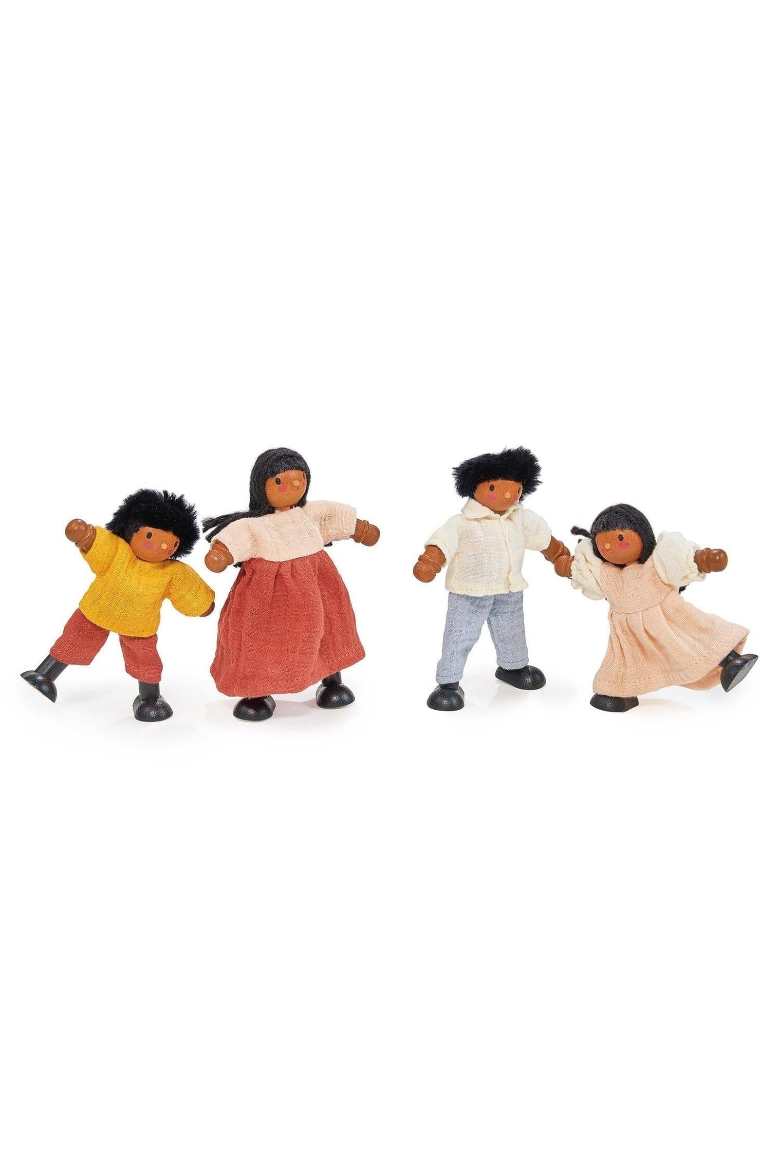 The Berrybunch Doll Family, Wooden Dollhouse Family Set