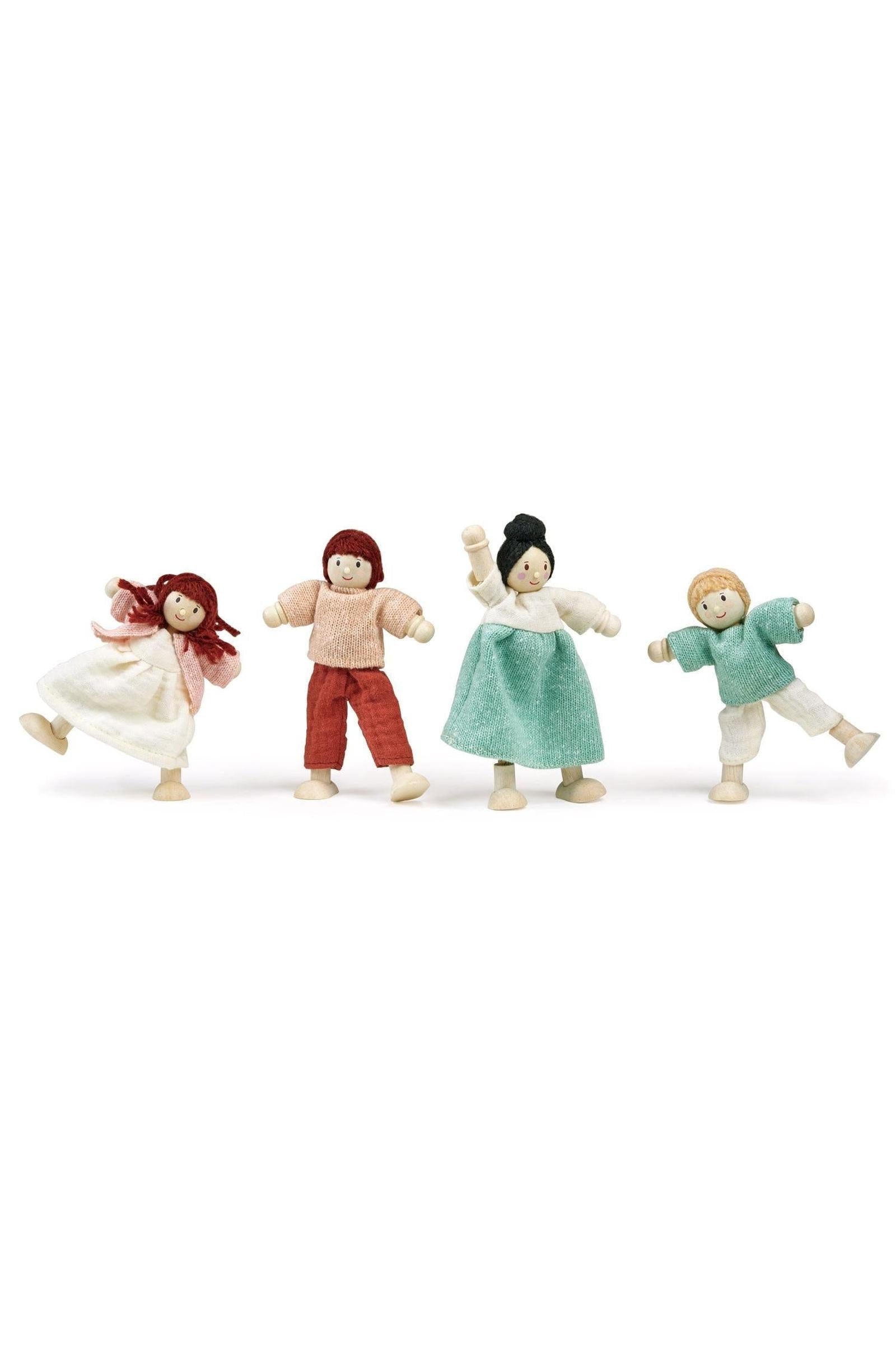 The Honeybunch Doll Family, Wooden Dollhouse Family Set