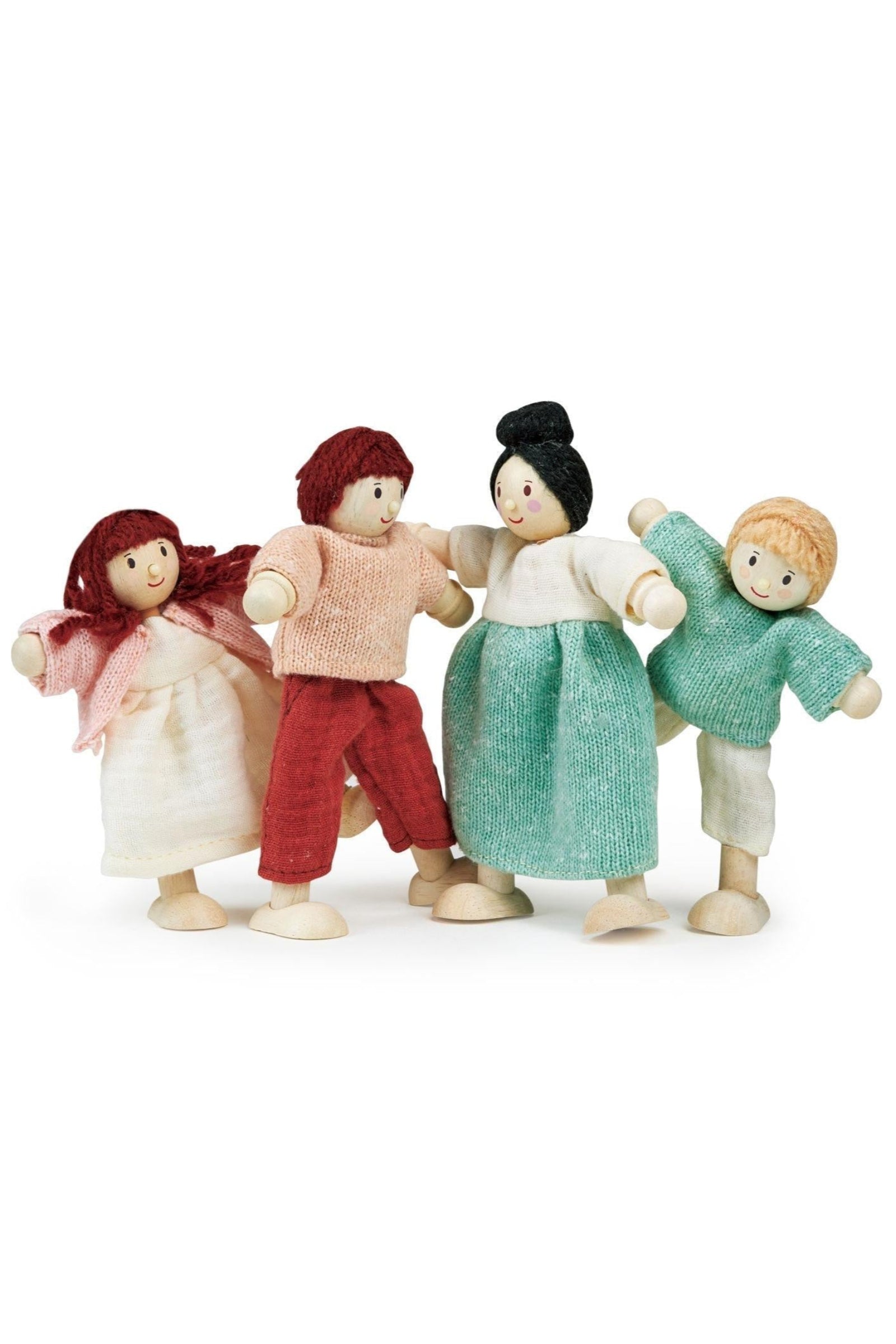 The Honeybunch Doll Family, Wooden Dollhouse Family Set