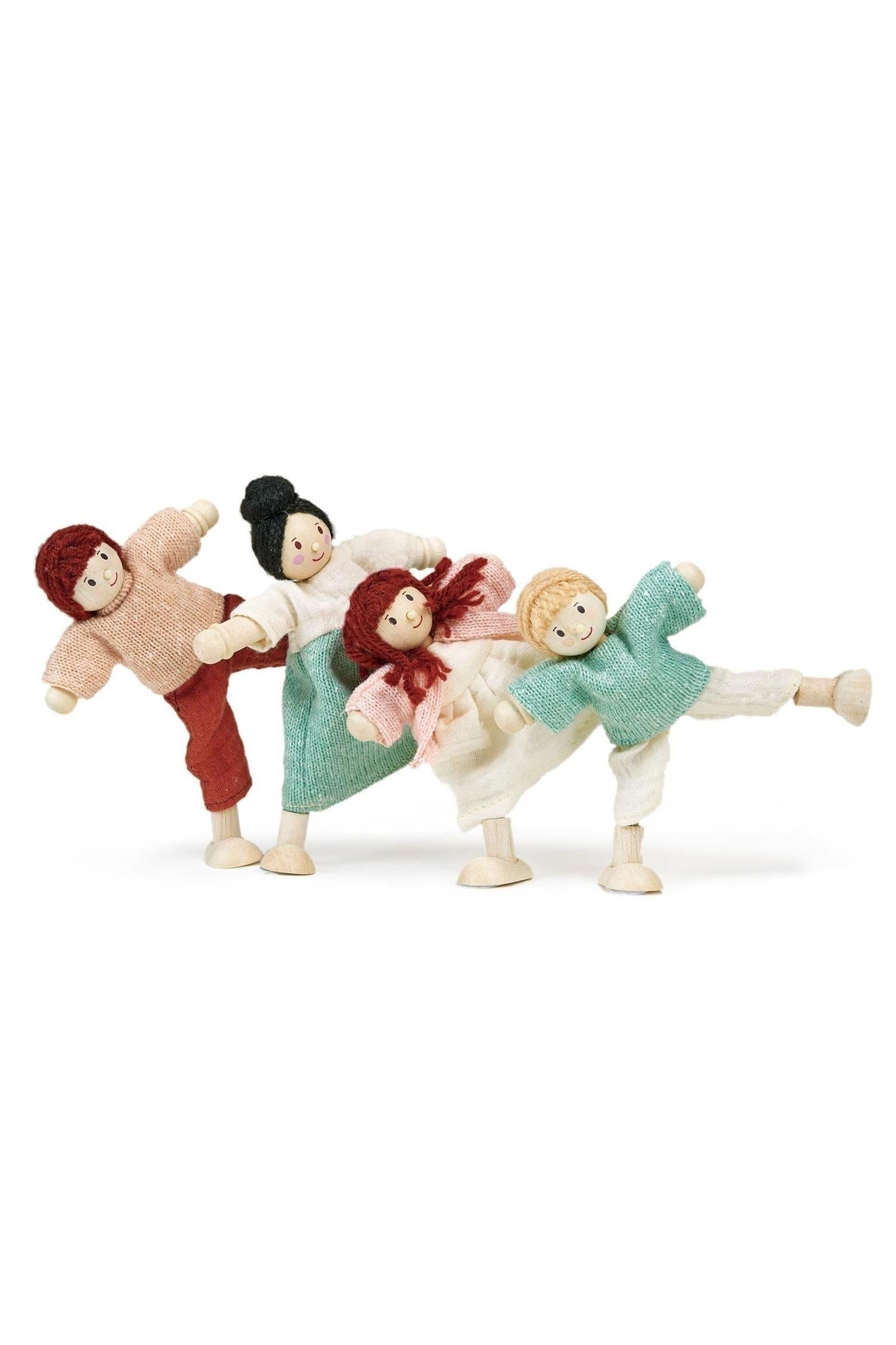 The Honeybunch Doll Family, Wooden Dollhouse Family Set