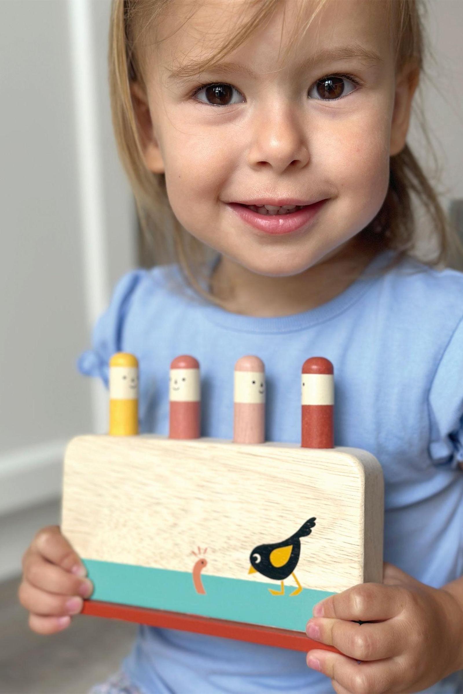 Toddler Learning Bundle, Stacking Tree, Bird Pop Up & Hammer Bench