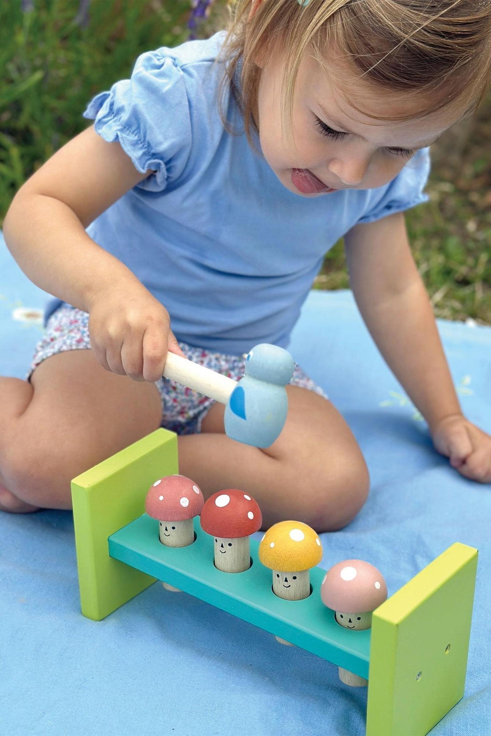Toddler Learning Bundle, Stacking Tree, Bird Pop Up & Hammer Bench