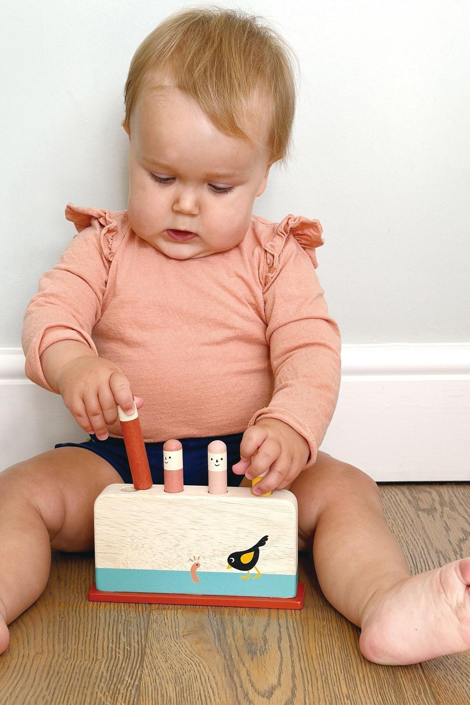 Toddler Learning Bundle, Stacking Tree, Bird Pop Up & Hammer Bench